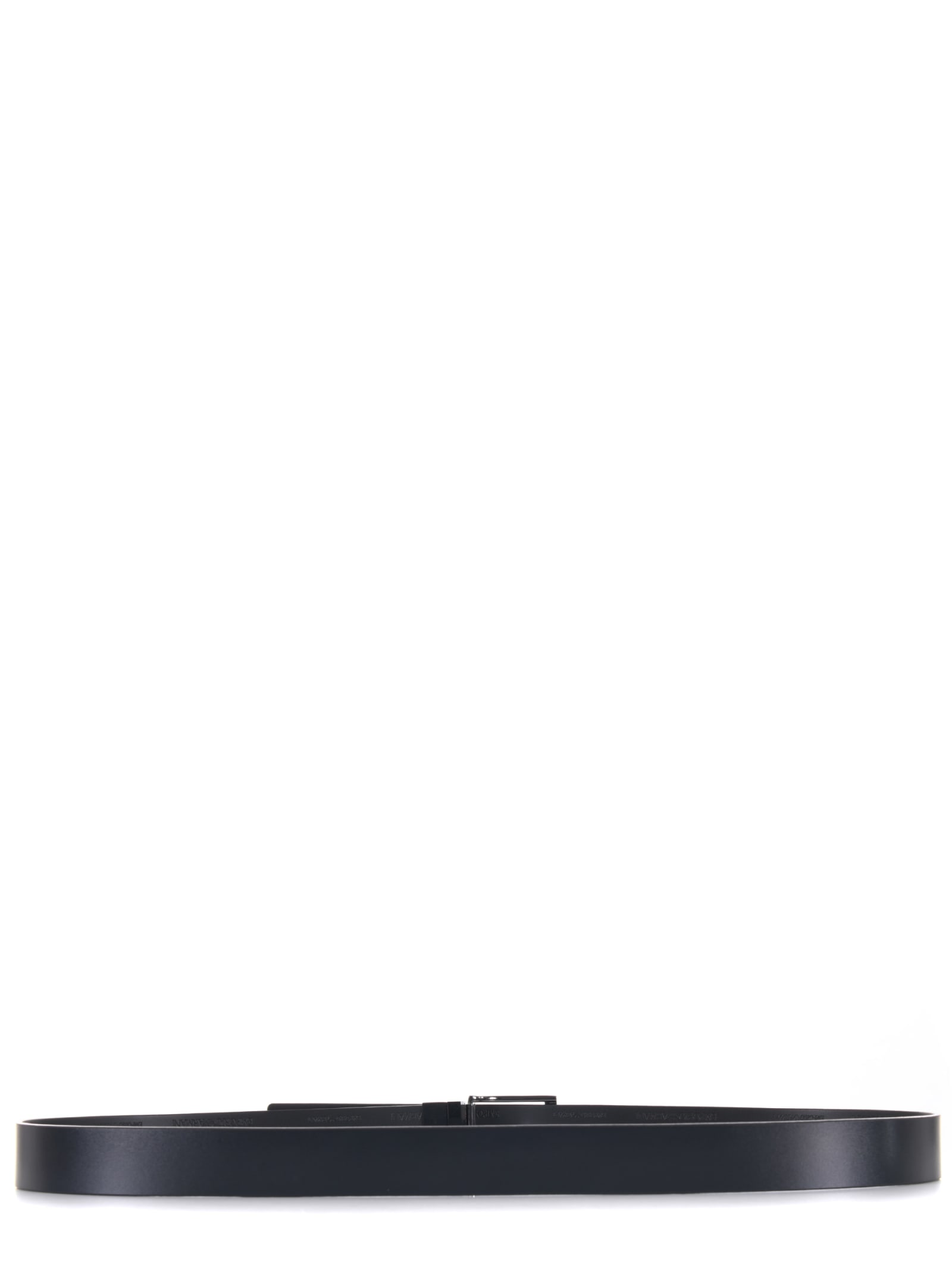Shop Emporio Armani Cintura Reversibile  In Pelle Disponibile Sto Scafati In Blu/nero