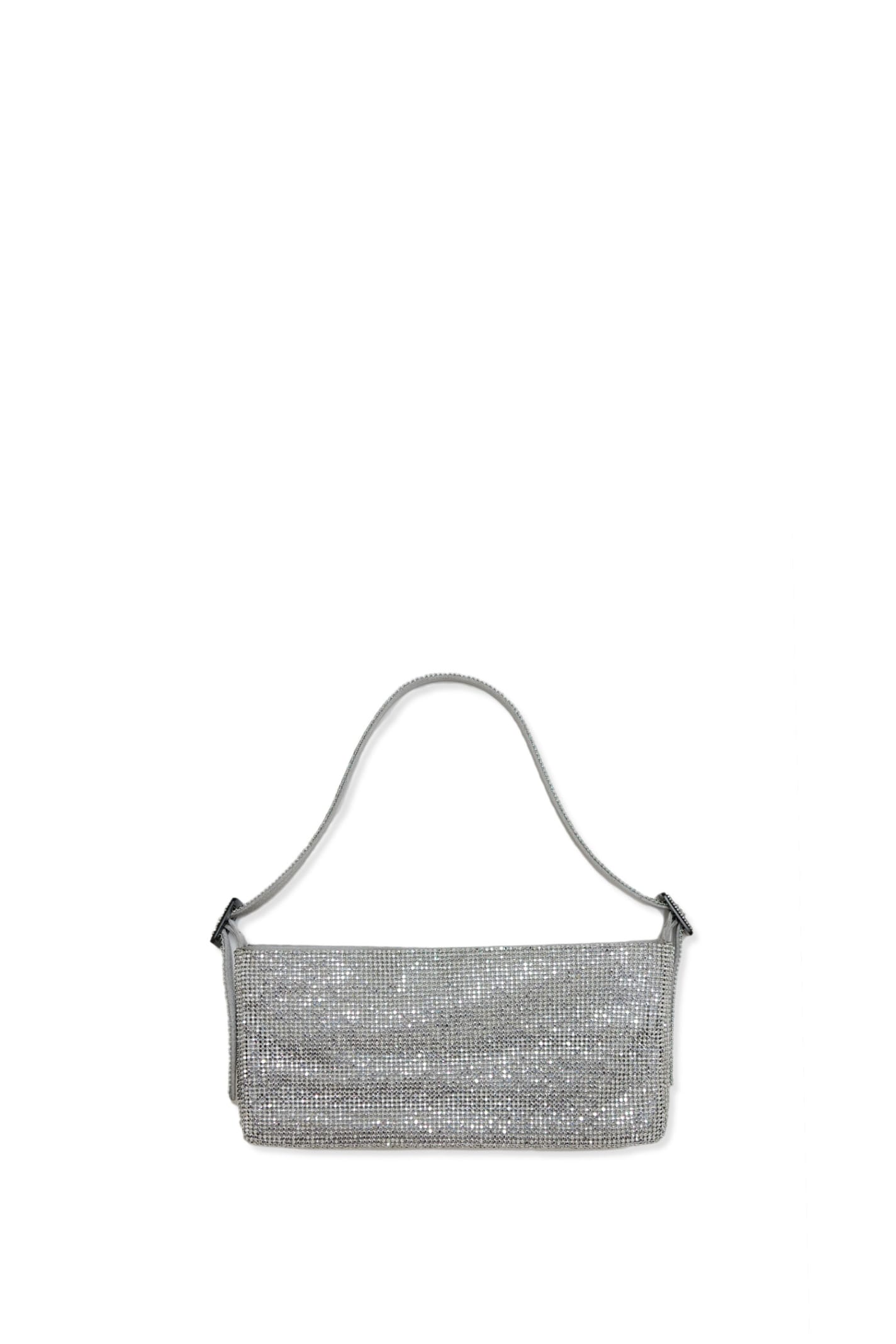 Shop Benedetta Bruzziches Shoulder Bag In Silver