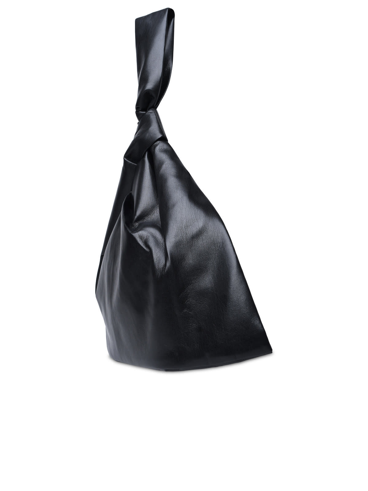 Shop Nanushka Large Jen Black Vegan Leather Bag