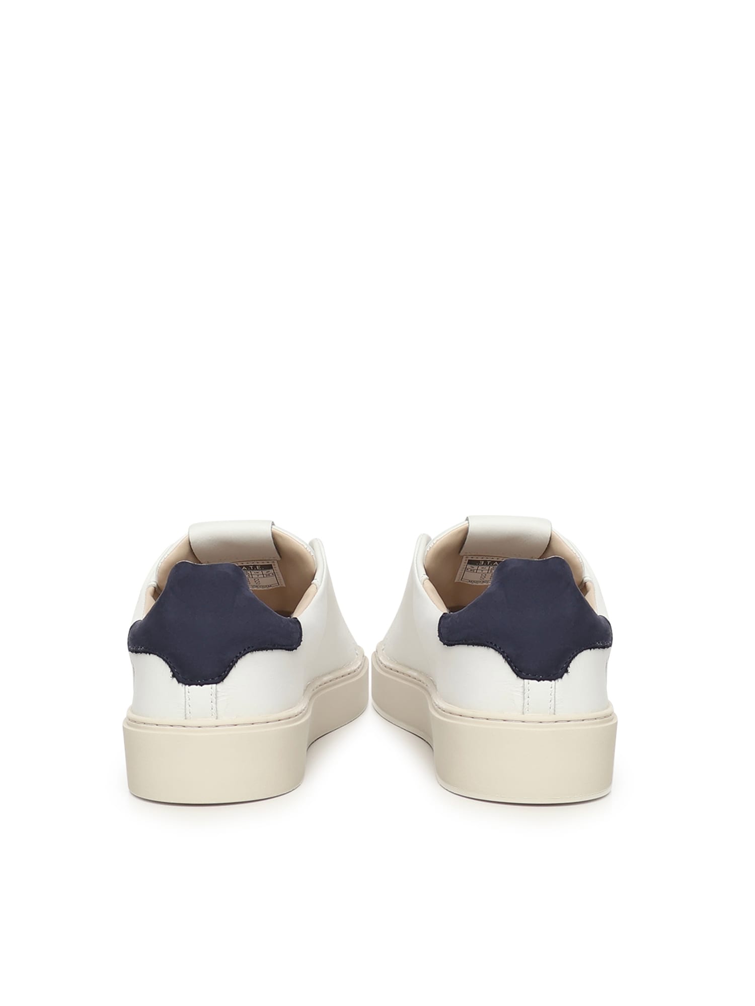 Date Leather Sneakers In White