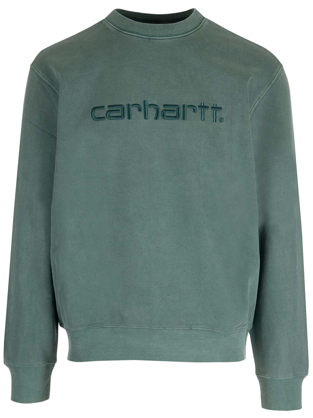 Shop Carhartt Green Logo Sweatshirt