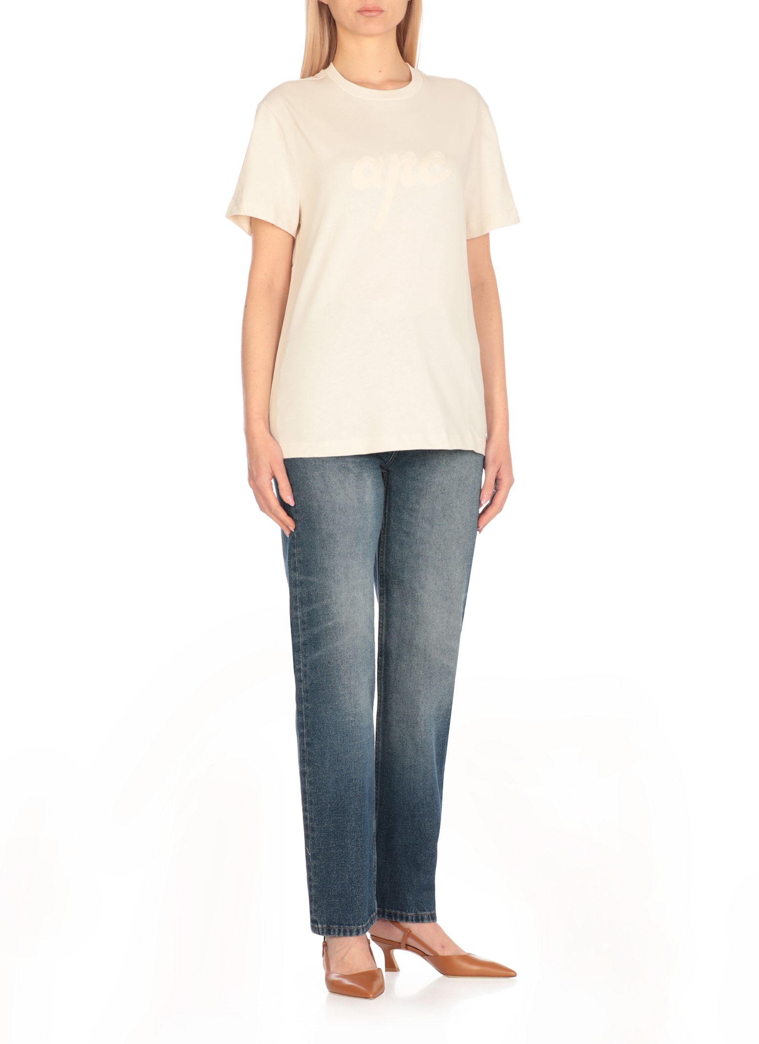 Apc A.p.c. T-shirts And Polos In Beige