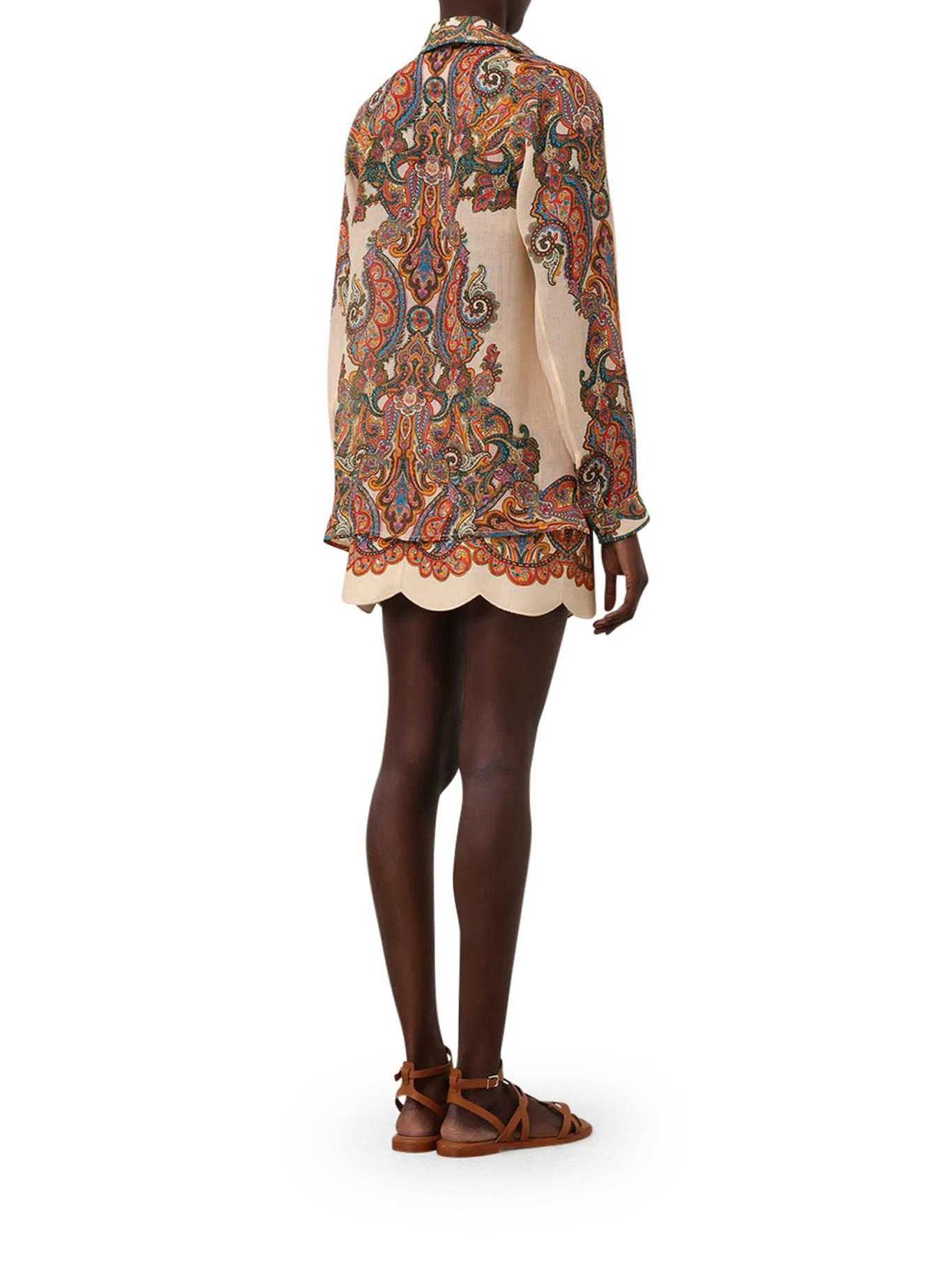 Shop Zimmermann Ottie Oversized Shirt In Undefined