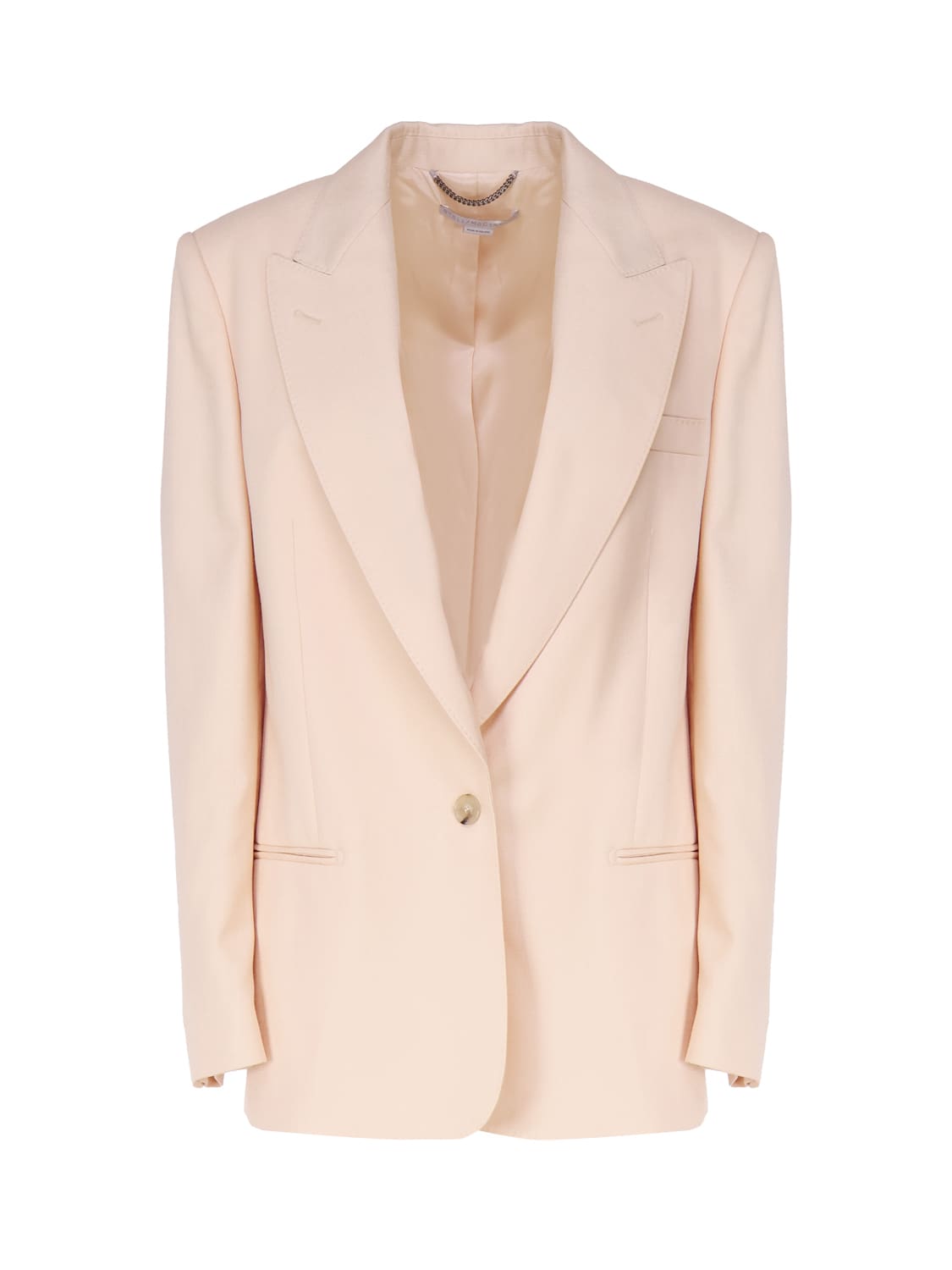 Shop Stella Mccartney Single-breasted Blazer In Peach