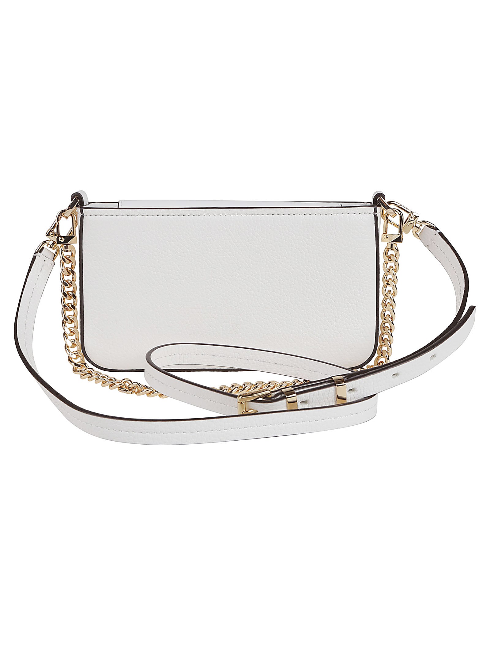 Michael Kors Bryant Small Convertible Crossbody Pouchette Bag In Optic White