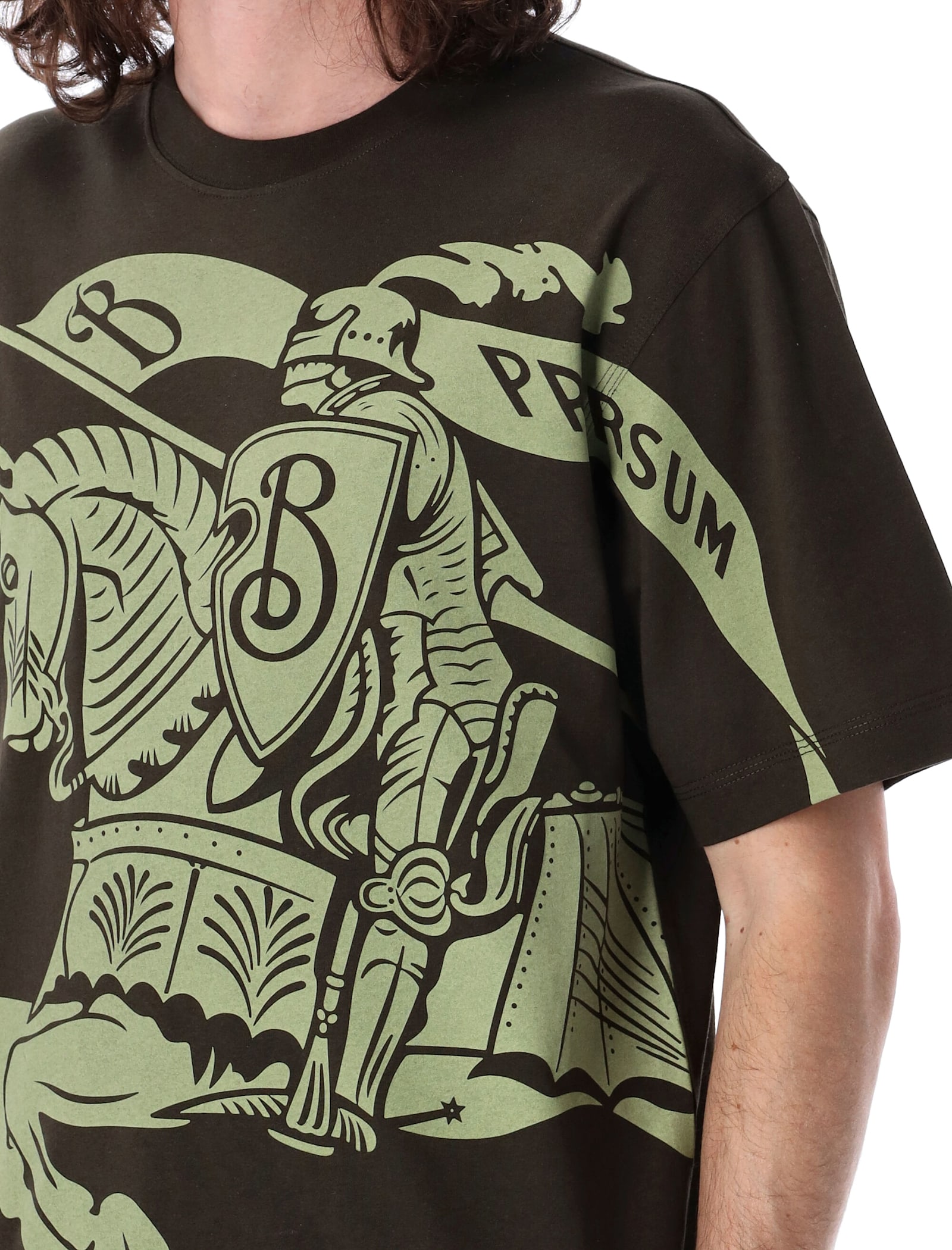 Burberry T-shirt In Green