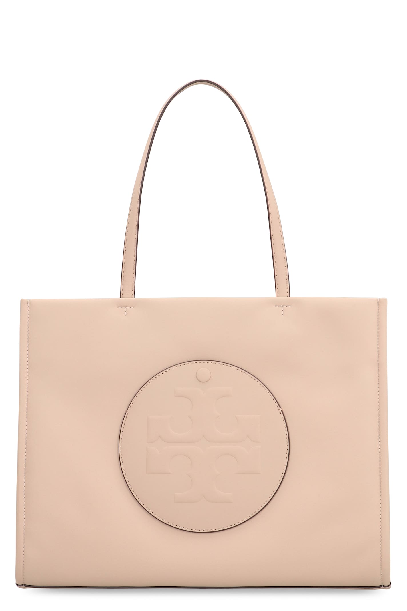 Tory Burch Small Ella Embossed Tote Bag In Nude
