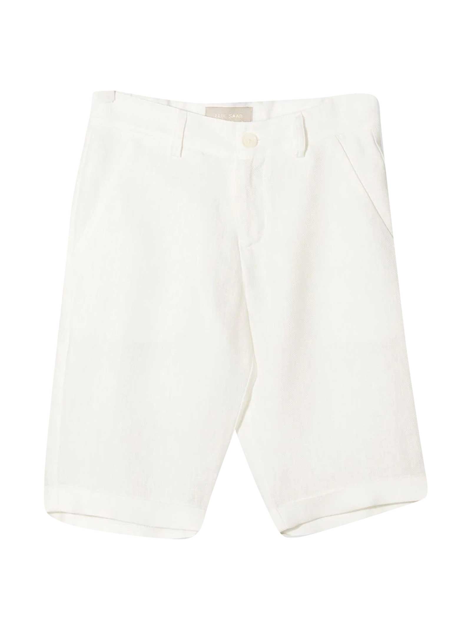 Elie Saab White Shorts