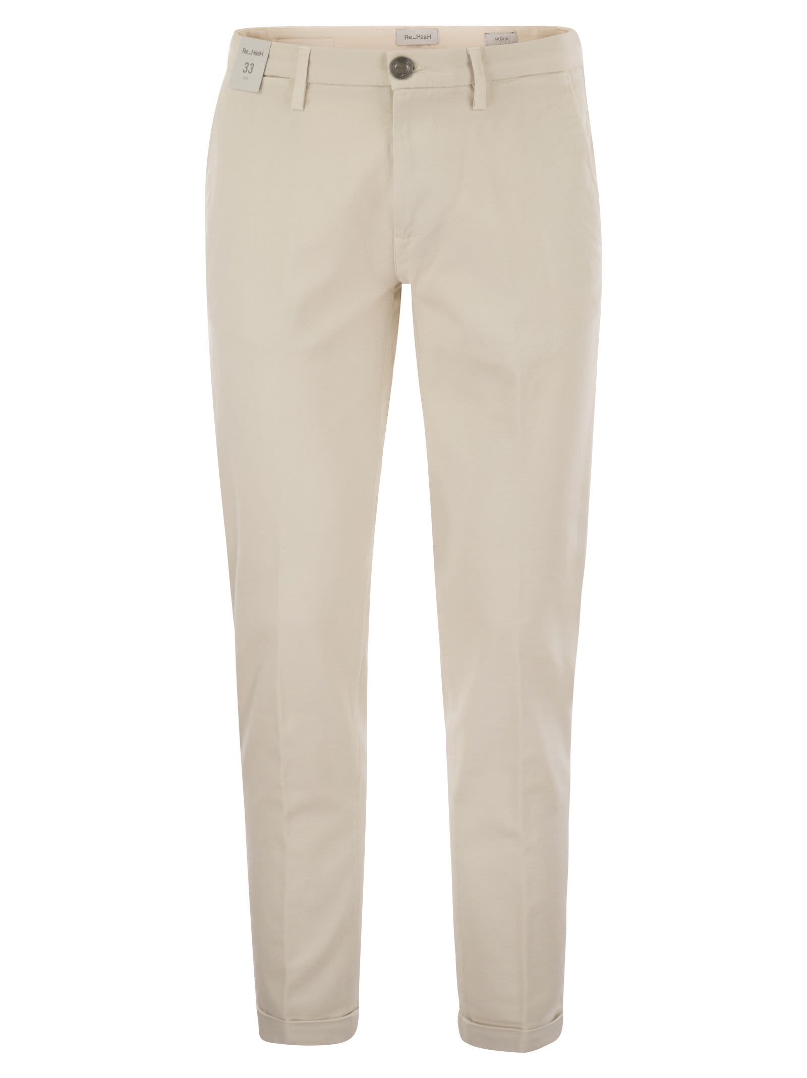 Re-HasH Mucha - Stretch Cotton And Lyocell Chino