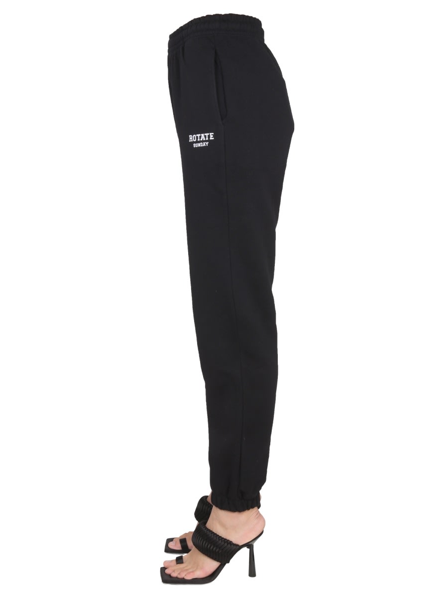 Rotate Birger Christensen Mimi Organic Cotton Sweatpants In Black