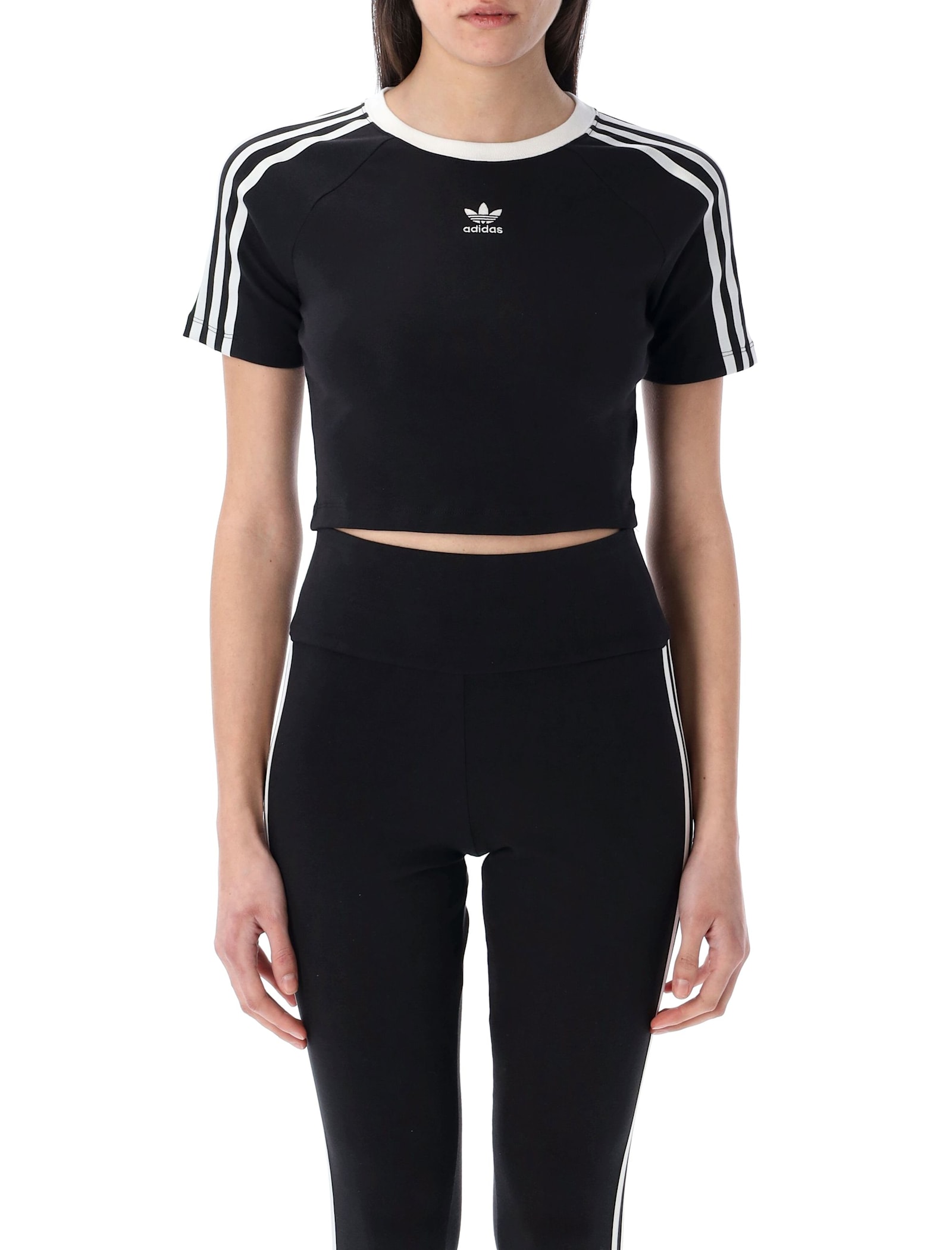 Adidas Originals 3-stripes Baby T-shirt In Black