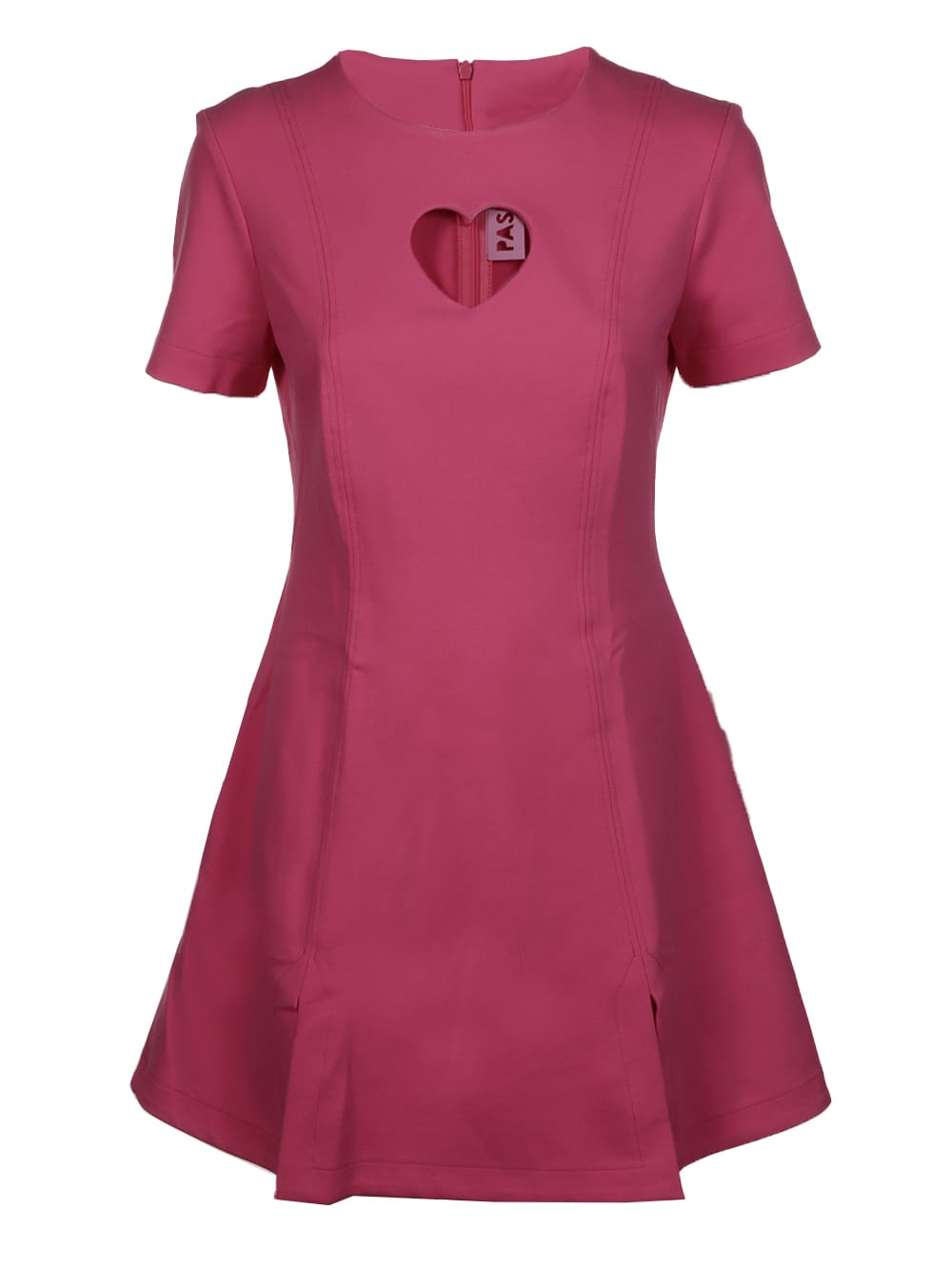 Paskal Short Sleeve Mini Dress With Heart Shaped Cut Out