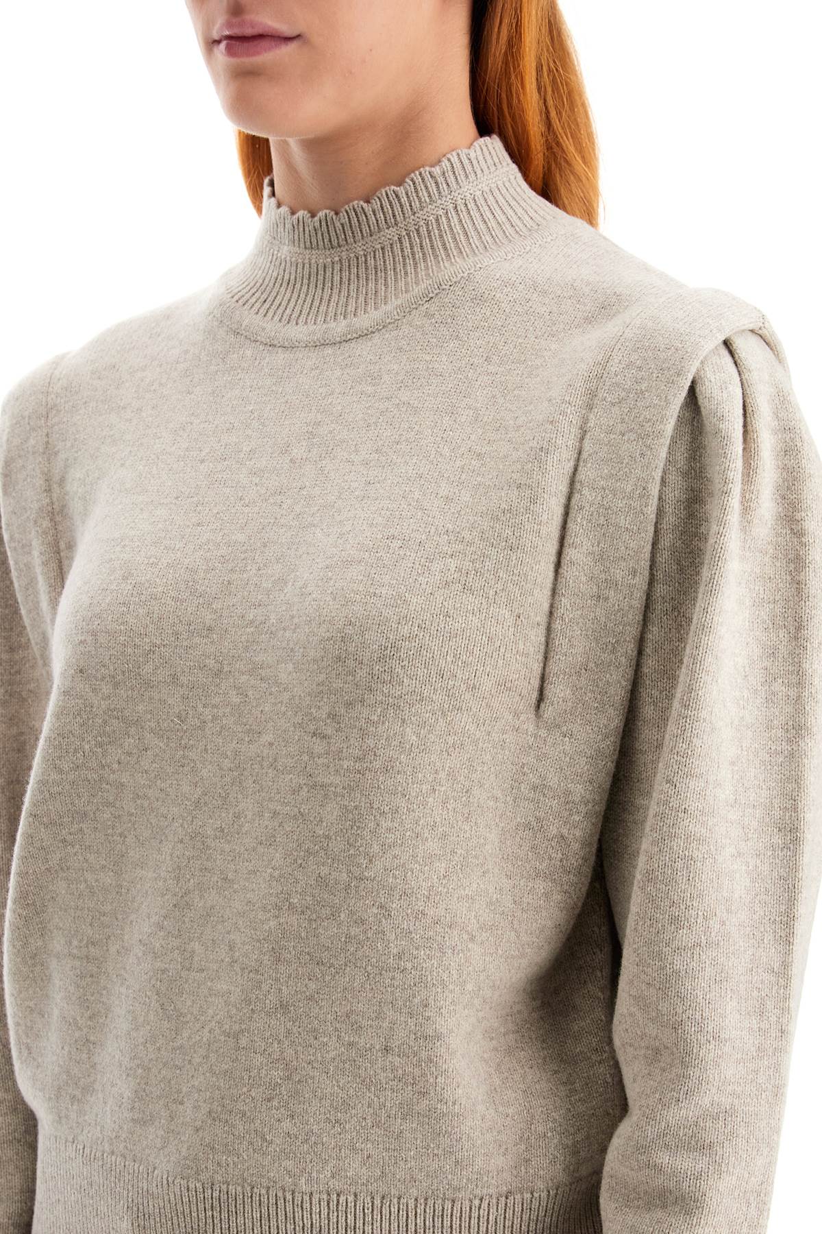 Shop Marant Etoile Lucile Sweater In Light Grey (grey)