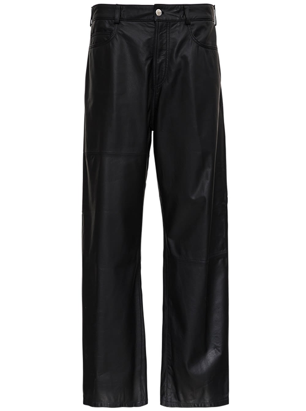 Trussardi 80s Black Kansas Leather Pants