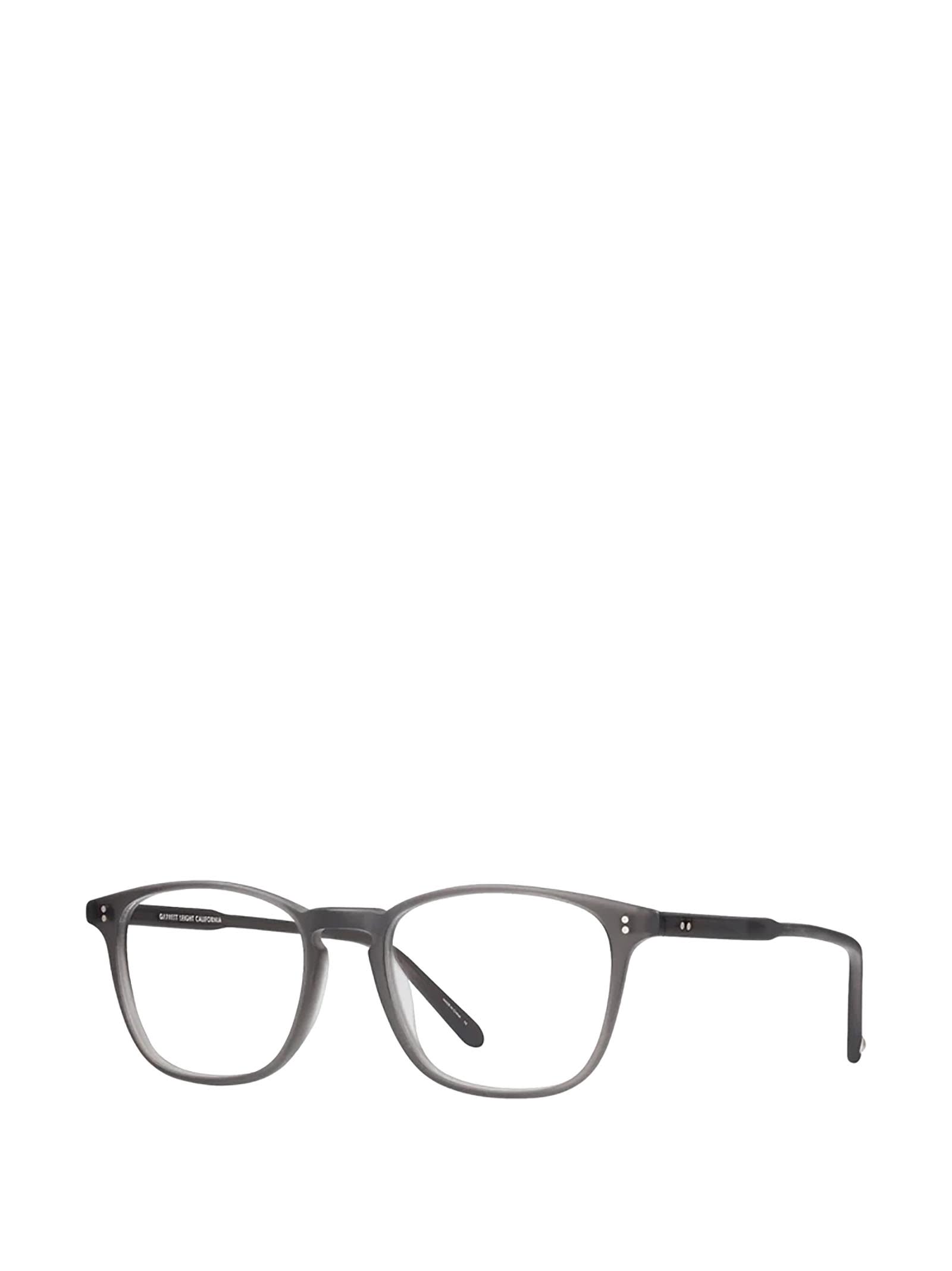 Shop Garrett Leight Boon Matte Grey Crystal Glasses