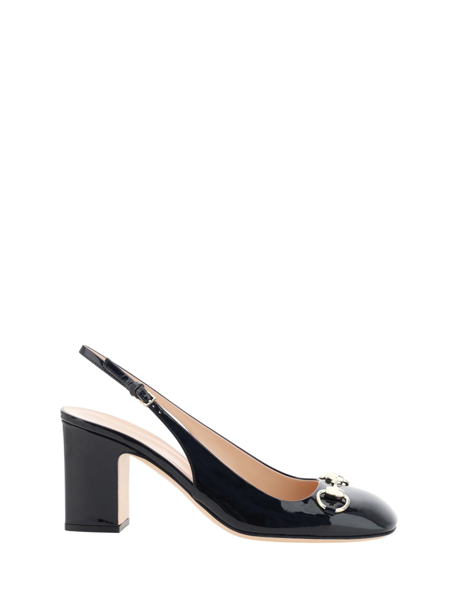 Black Leather Pumps