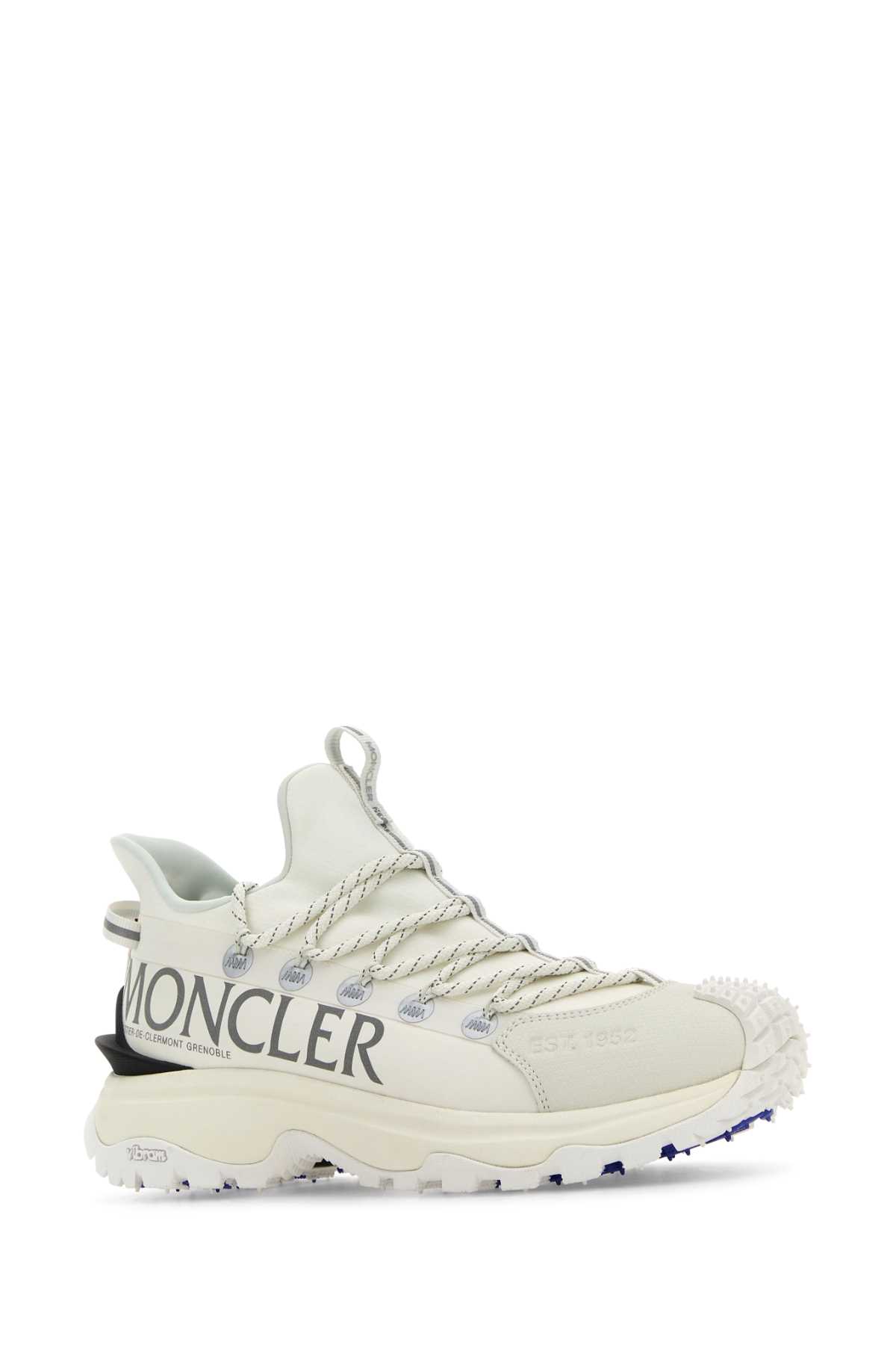 MONCLER WHITE FABRIC AND RUBBER TRAILGRIP LITE2 SNEAKERS