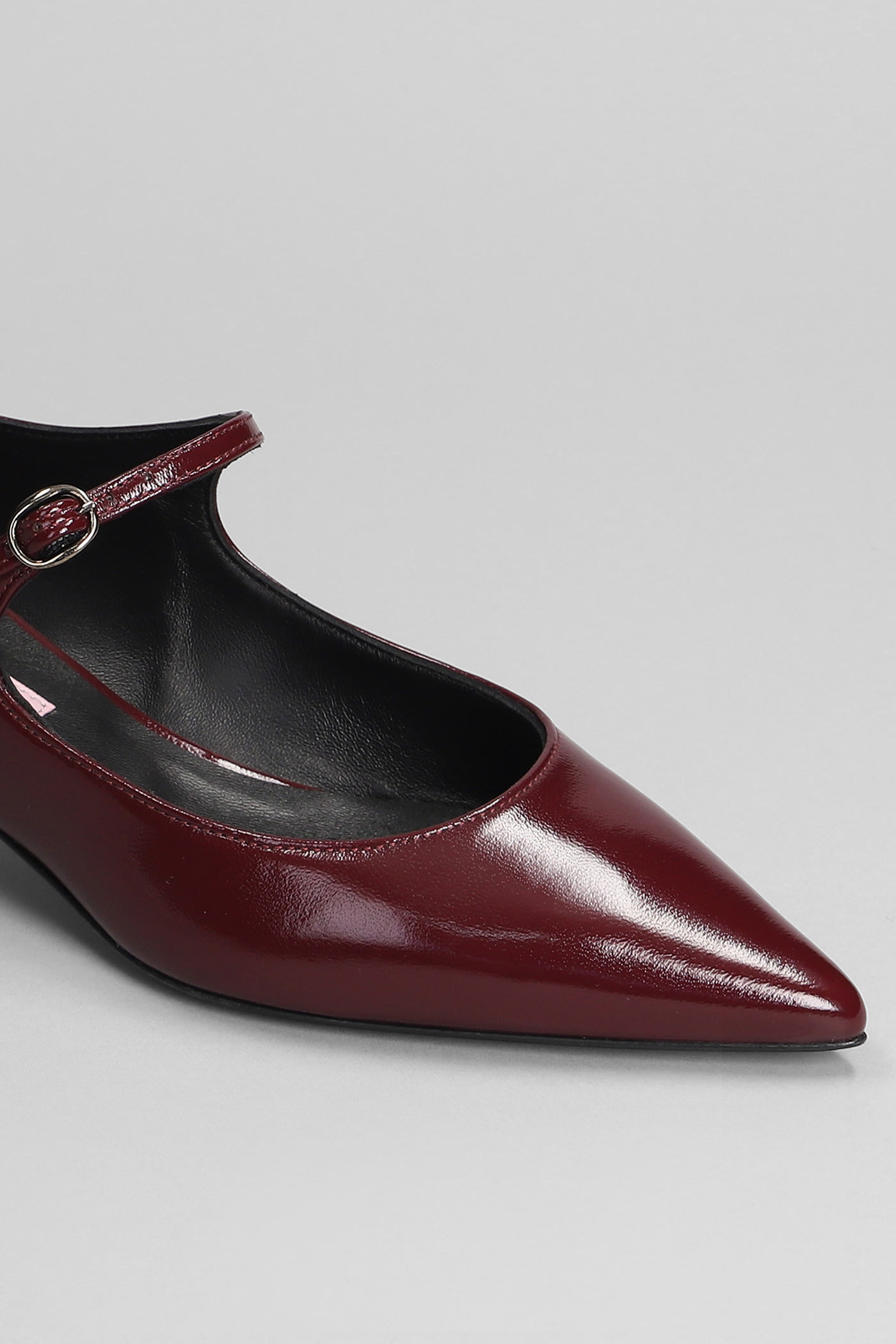 MARC ELLIS PUMPS IN BORDEAUX LEATHER 