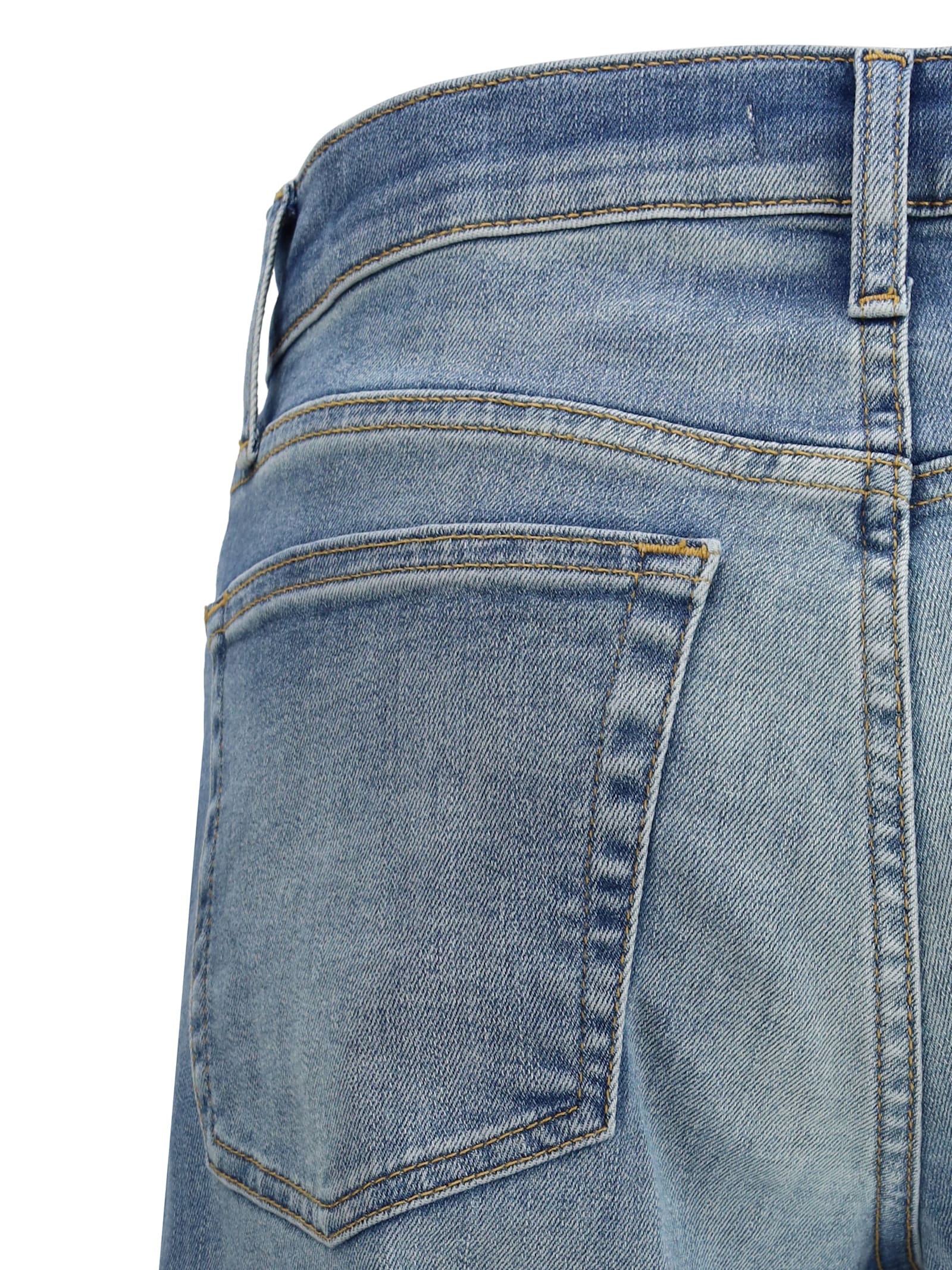 Re/done Vintage Wide Leg Denim Jeans In Blasted