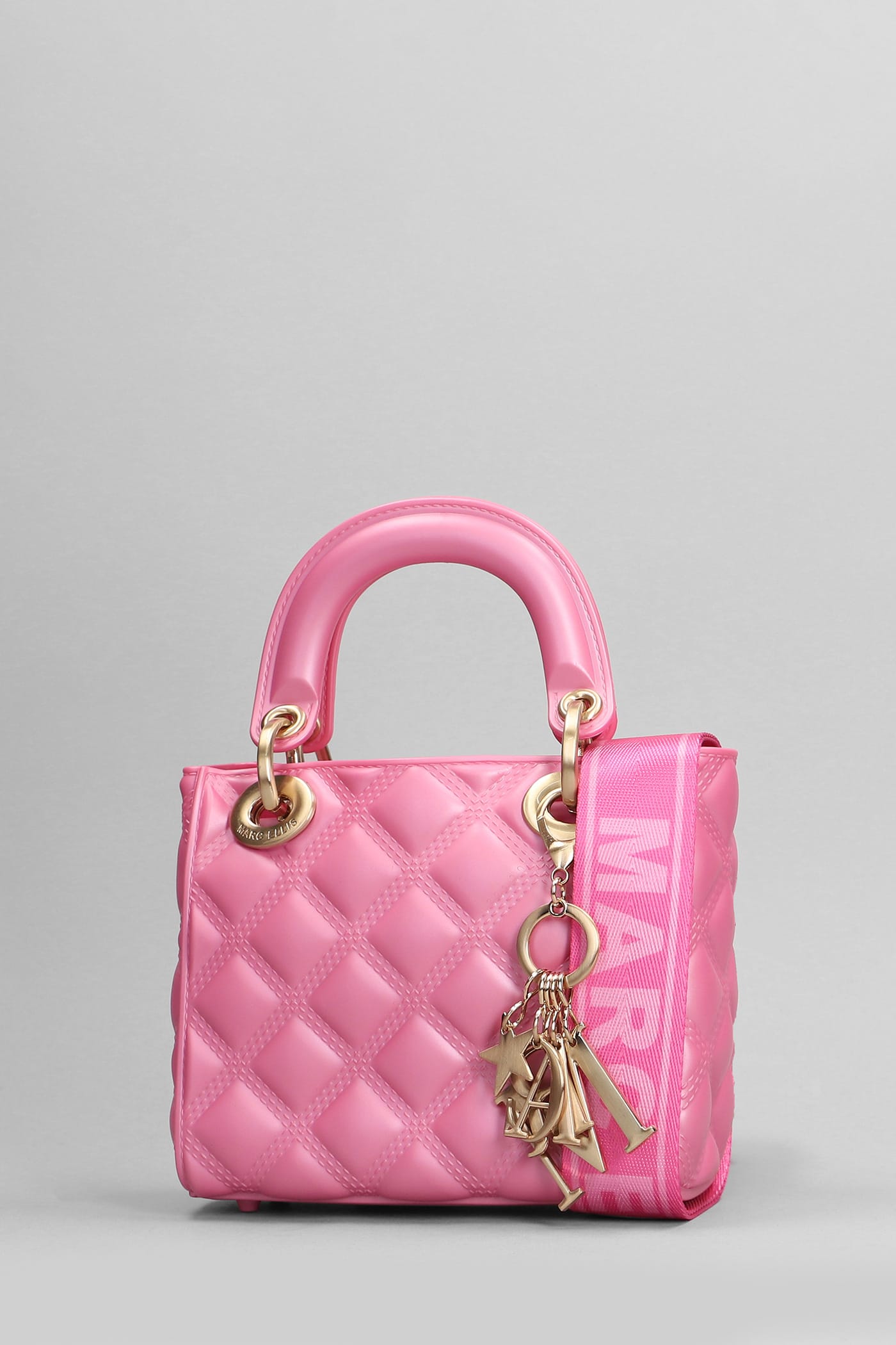 Shop Marc Ellis Flat Missy S Shoulder Bag In Rose-pink Pvc