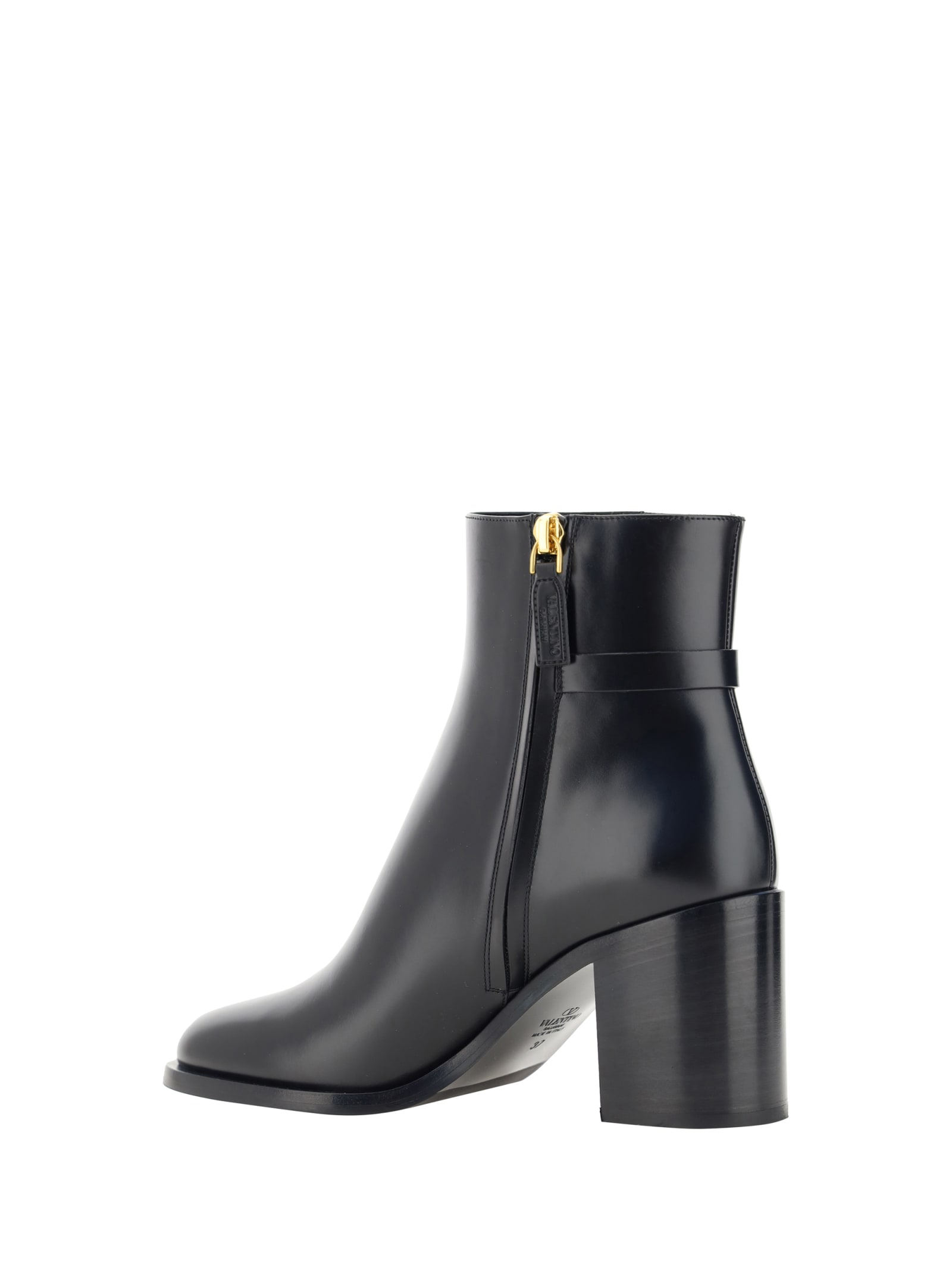 Shop Valentino Ankle Boots In Nero