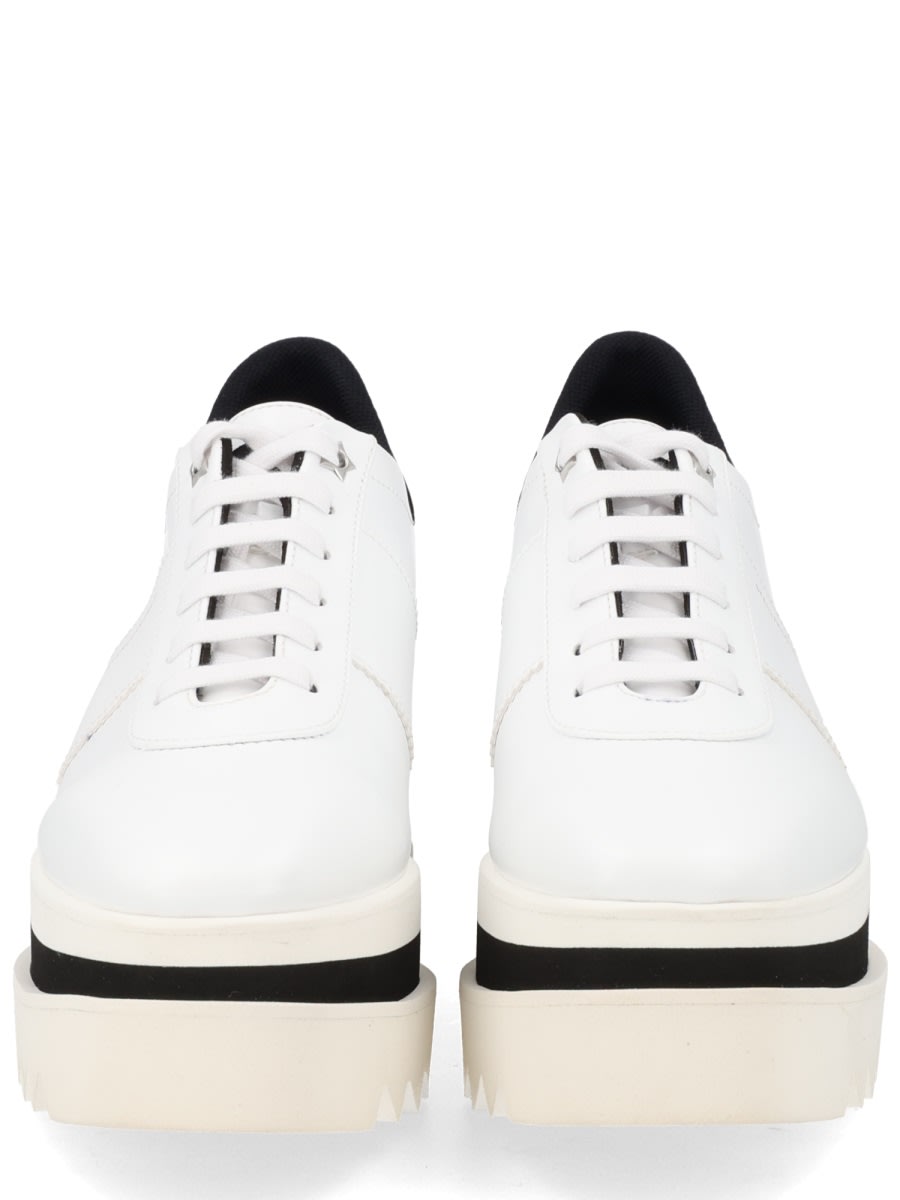 Stella Mccartney Sneak-elyse 80mm Vegan Leather Platform Sneakers In White