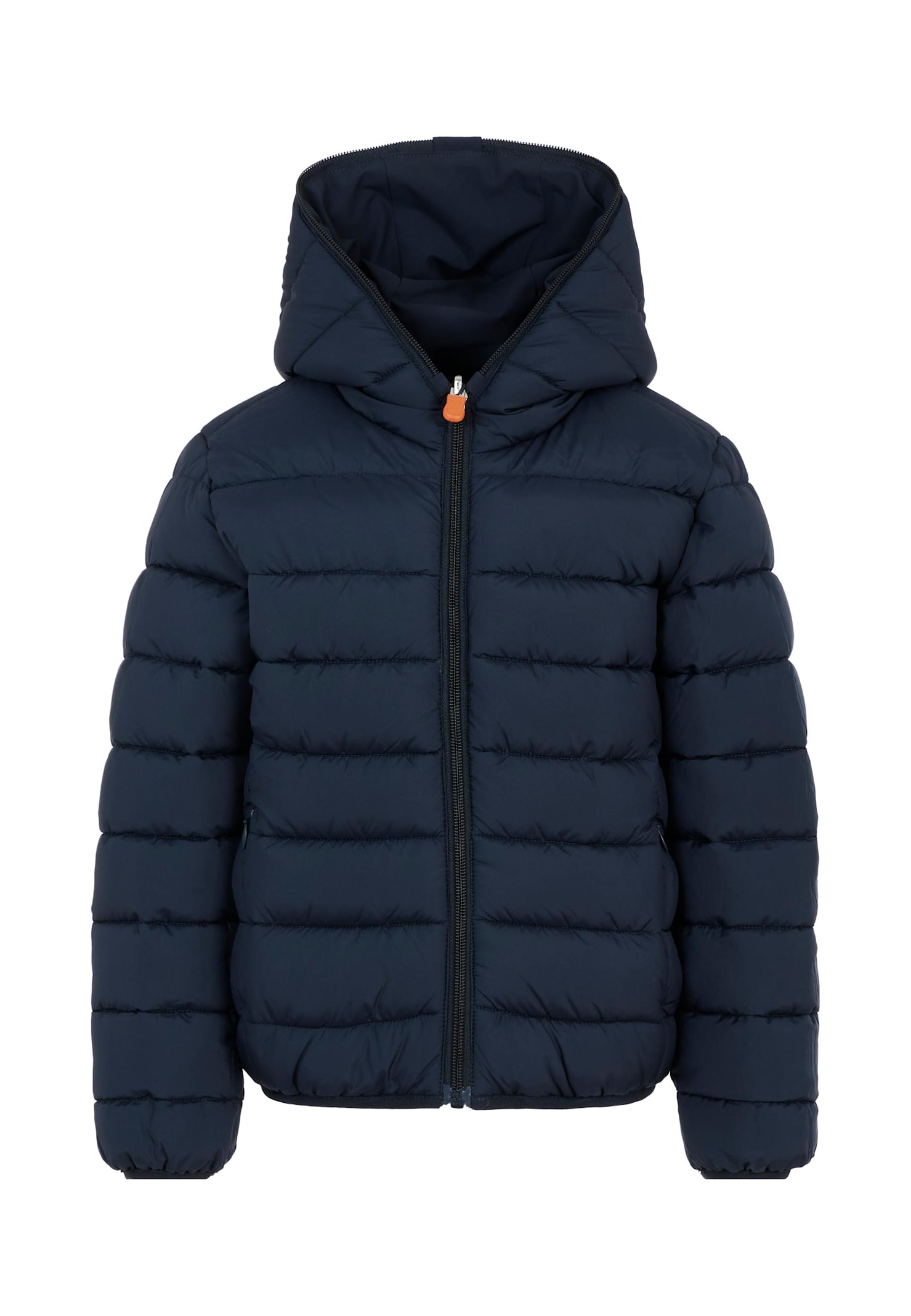 Save The Duck Blue Reversible Down Jacket Oliver For Boy With Logo In Blue