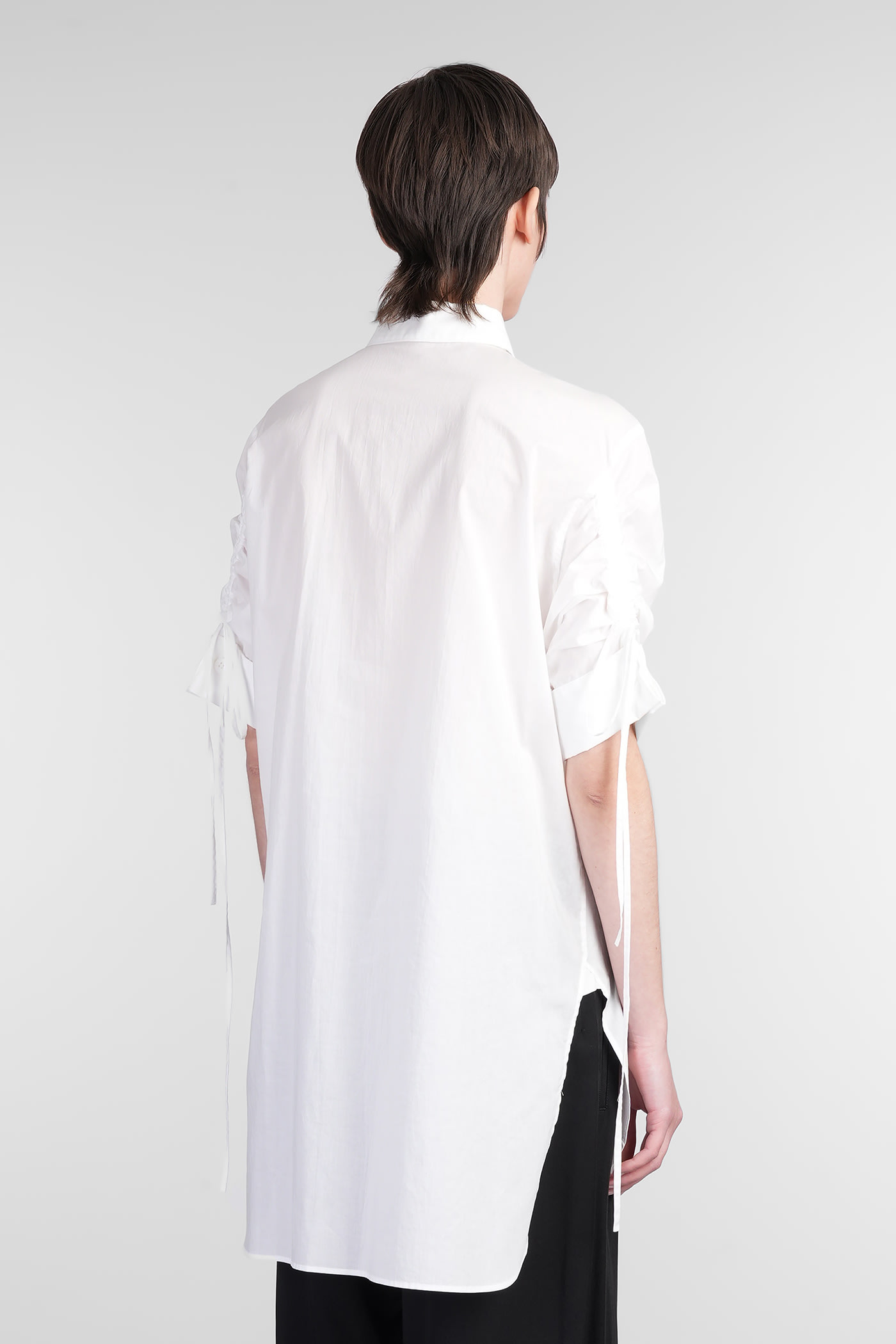 Yohji Yamamoto Shirt In White Cotton In White