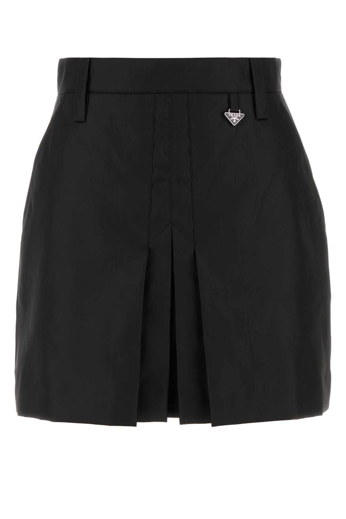 Prada Black Re-nylon Mini Skirt