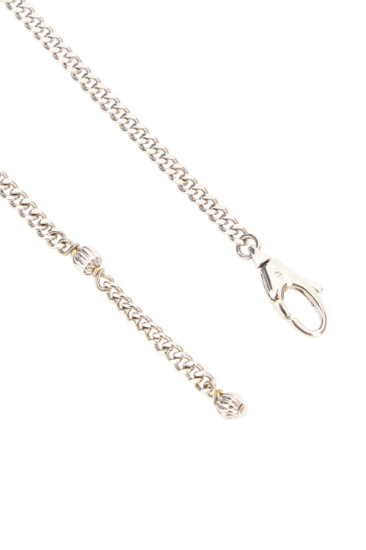 Valentino Metal Chain Link Bracelet With Adjustable Length In Metallic
