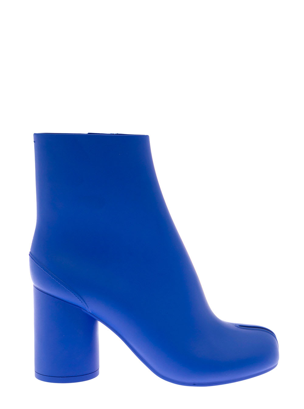 Maison Margiela Maison Magiela Womans Blue Rubber Tabi Ankle Boots
