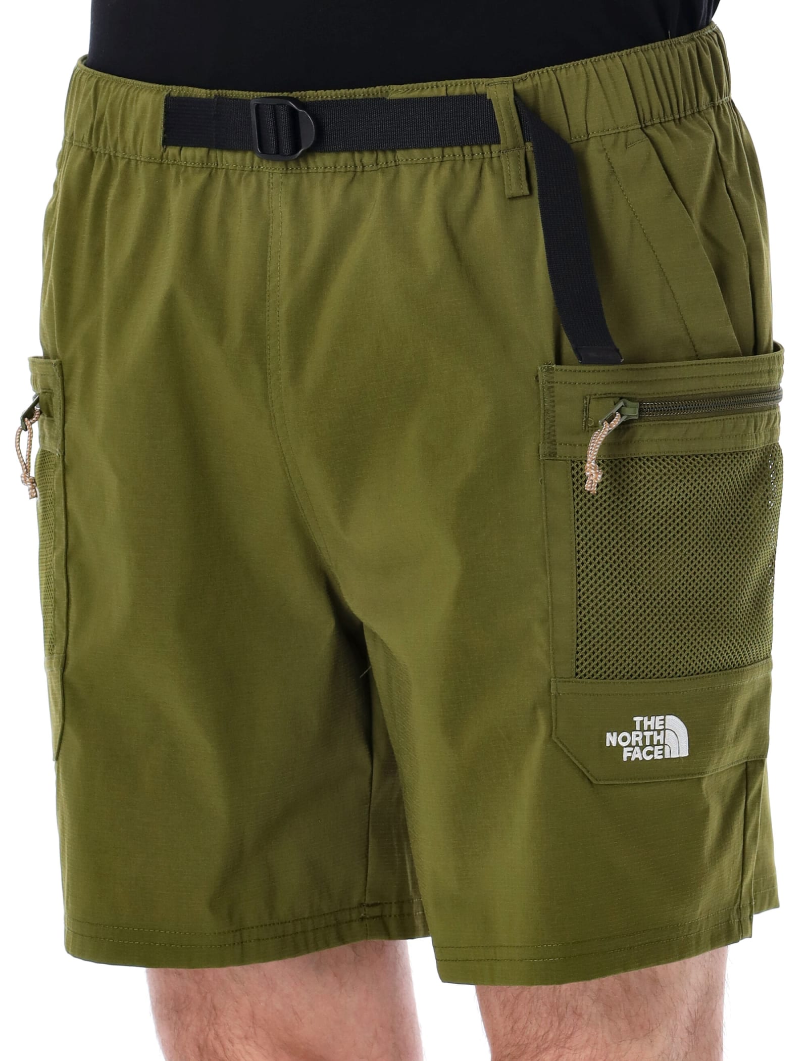 Shop The North Face Ripstop Belted Cargo Short In Olive