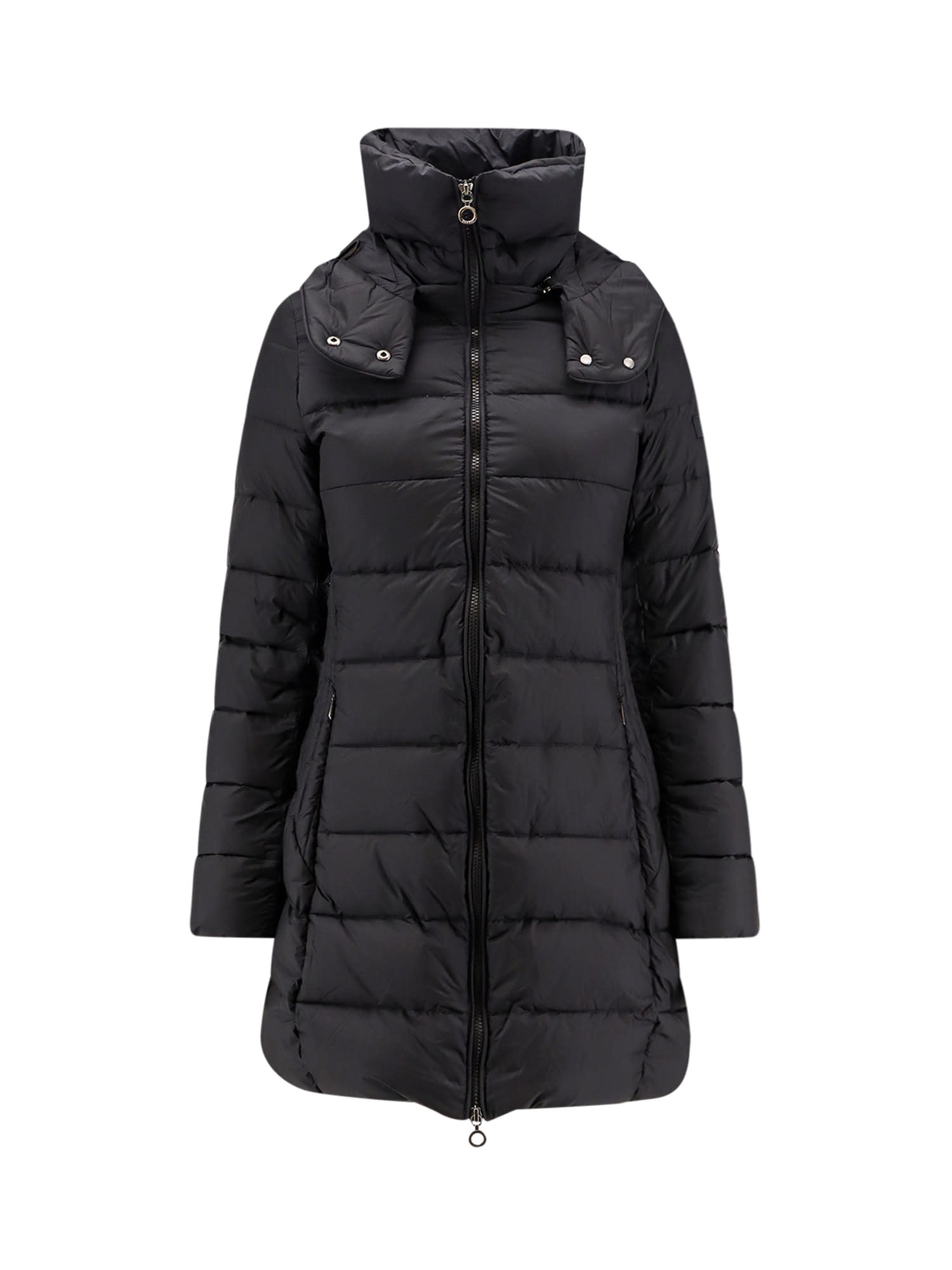 Tatras Long Nylon Down Jacket In Black