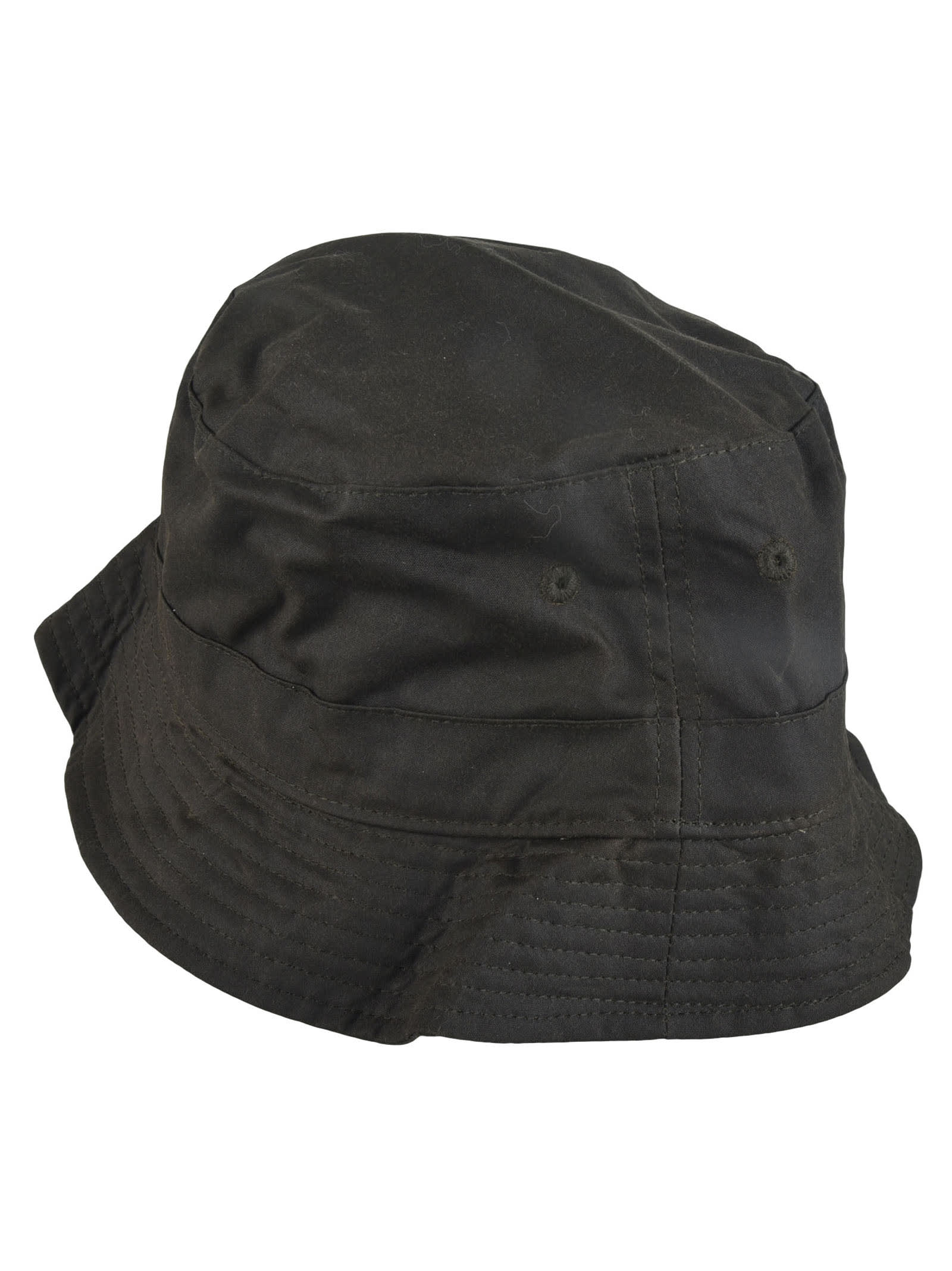 Shop Barbour Logo Classic Bucket Hat In Verde