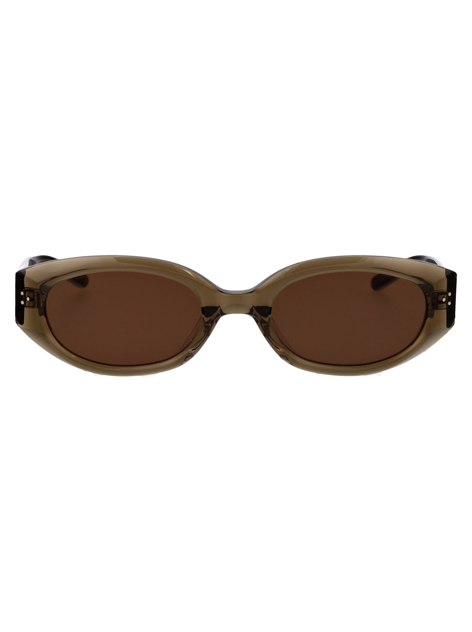 Shop Gentle Monster Void Sunglasses In Kc6 Khaki