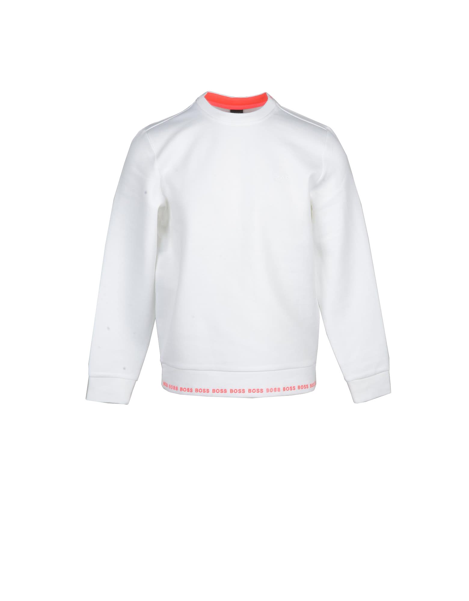 Hugo Boss Mens White Sweatshirt