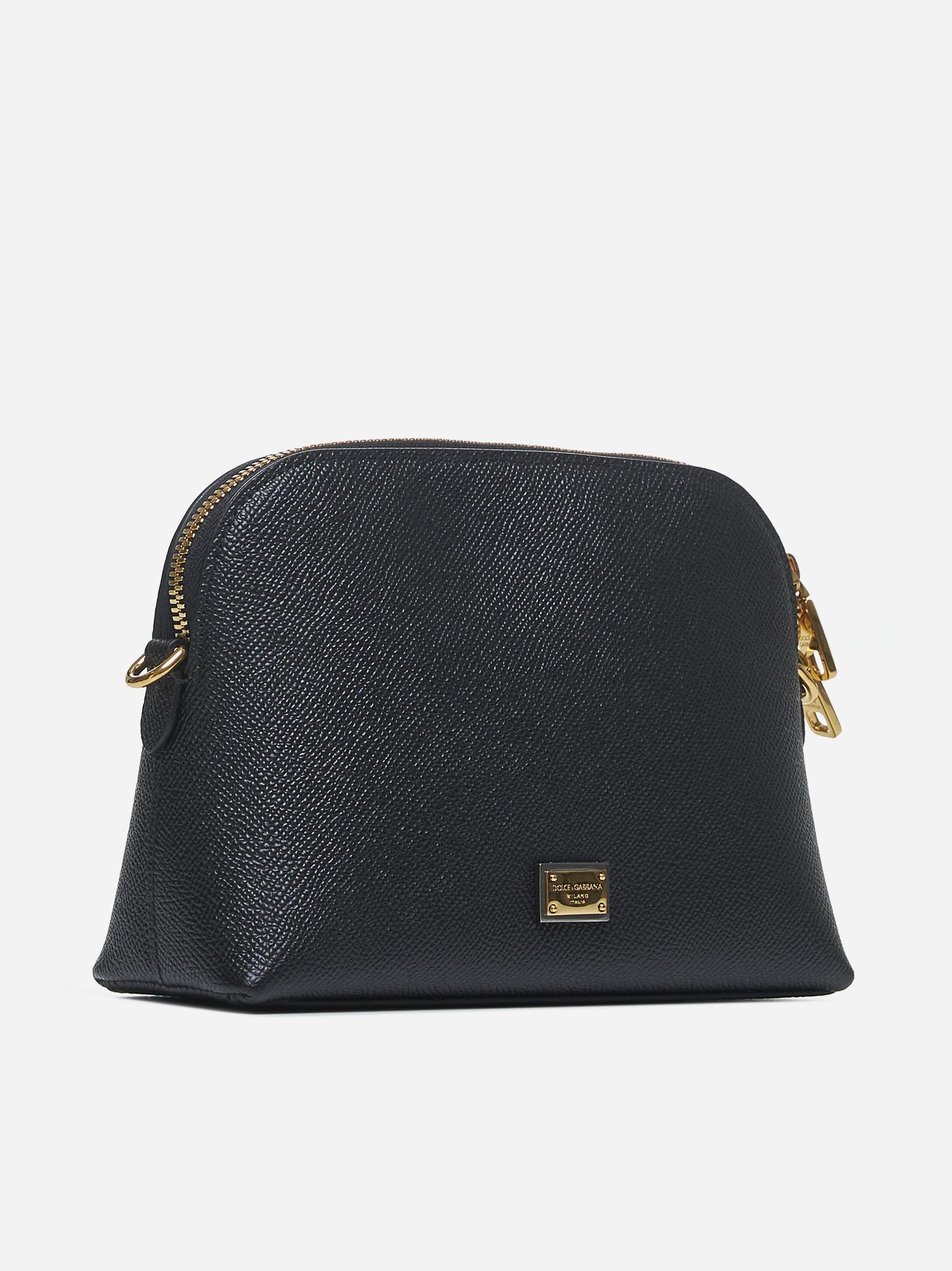 Dolce & Gabbana Black Mini Bag With Shoulder Strap In Black