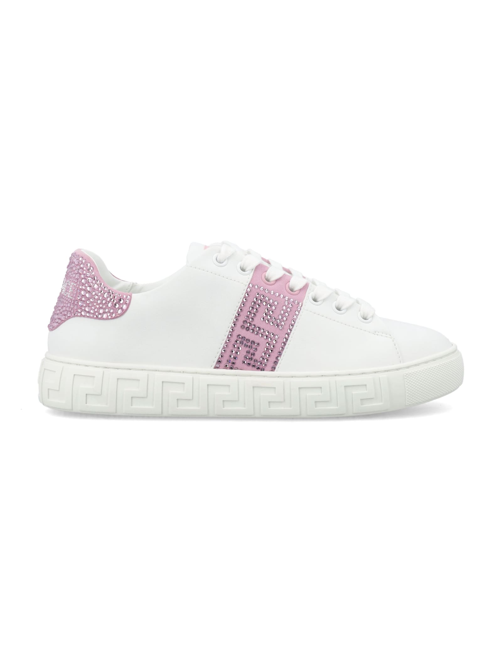 VERSACE CRYSTAL GRECA SNEAKERS