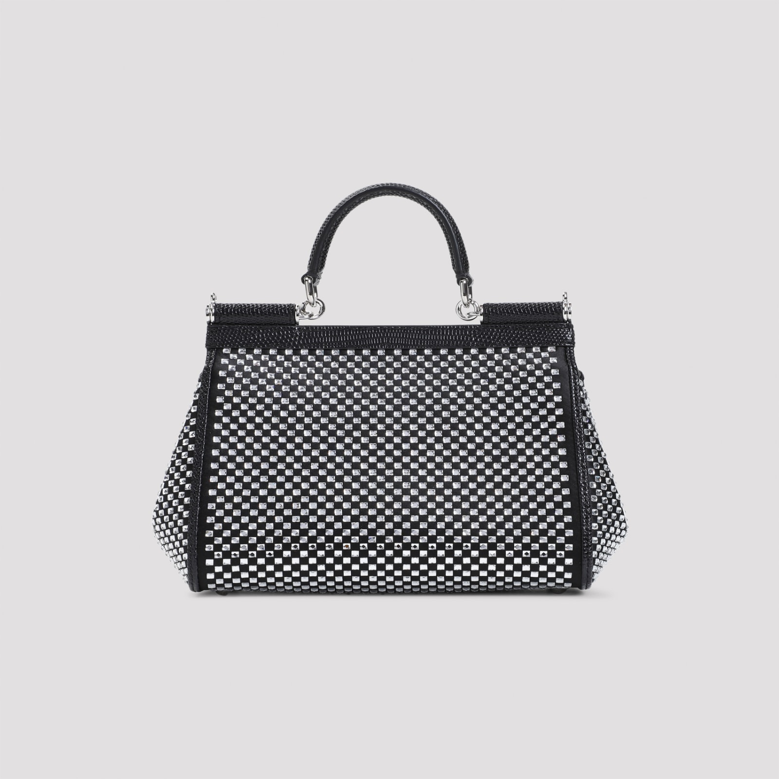 Shop Dolce & Gabbana Handbag In Nero Crystal