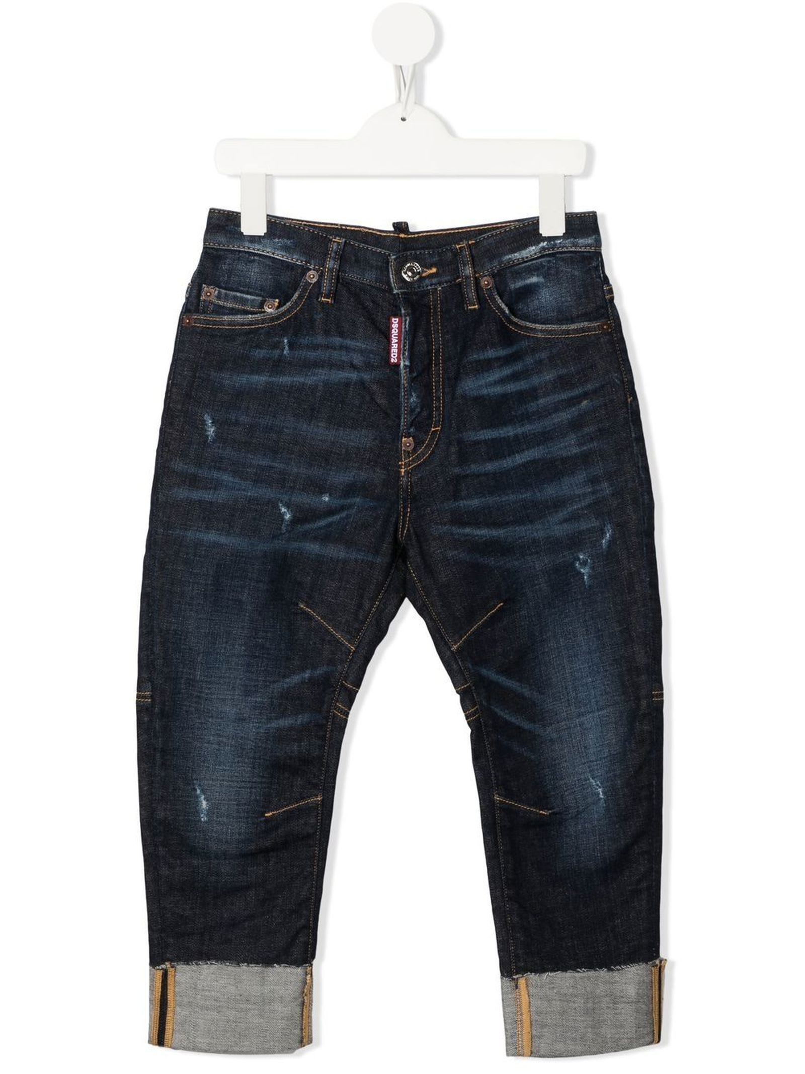 Dsquared2 Blue Cotton Jeans