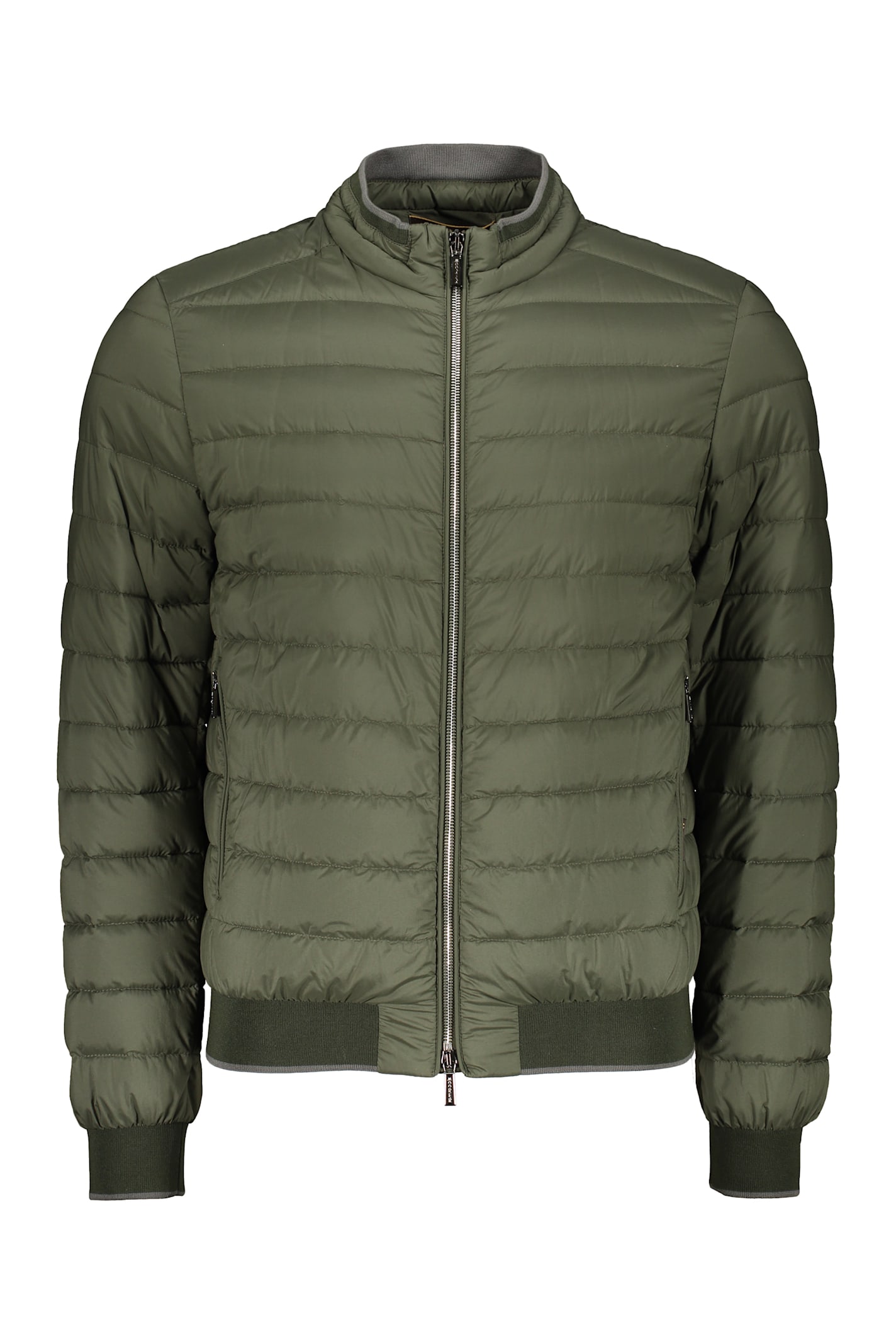 Moorer Full Zip Down Jacket In Green