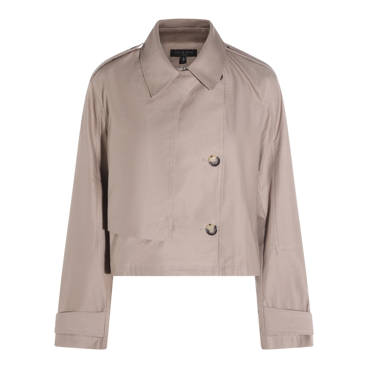 Rag & Bone Beige Cotton Casual Jacket In Brown