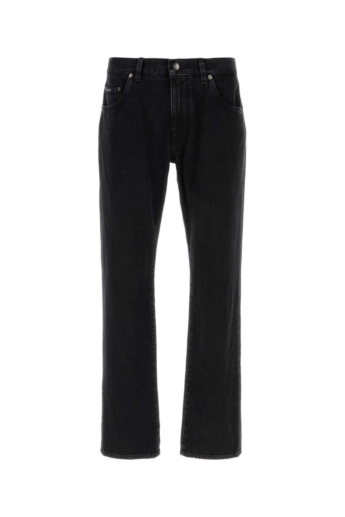 Dolce & Gabbana Classic Denim Jeans Man Jeans Black Size 38 Cotton In Black