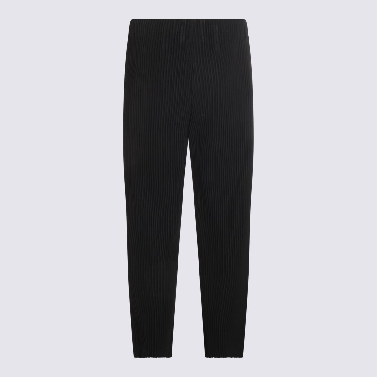 Issey Miyake Comfortable Trousers Elastic Waistband In Black