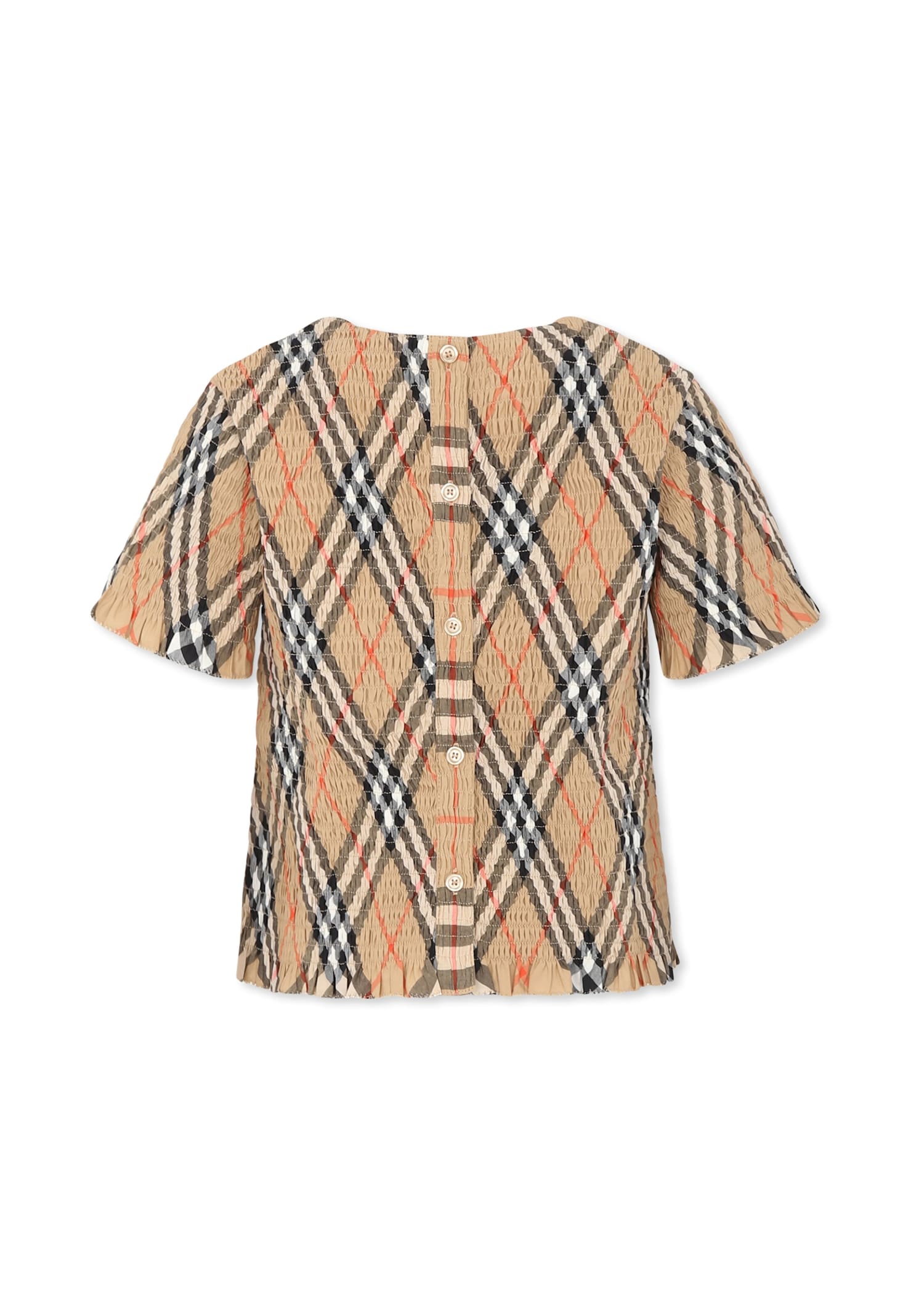 Burberry Top Kids Color Beige In Beige