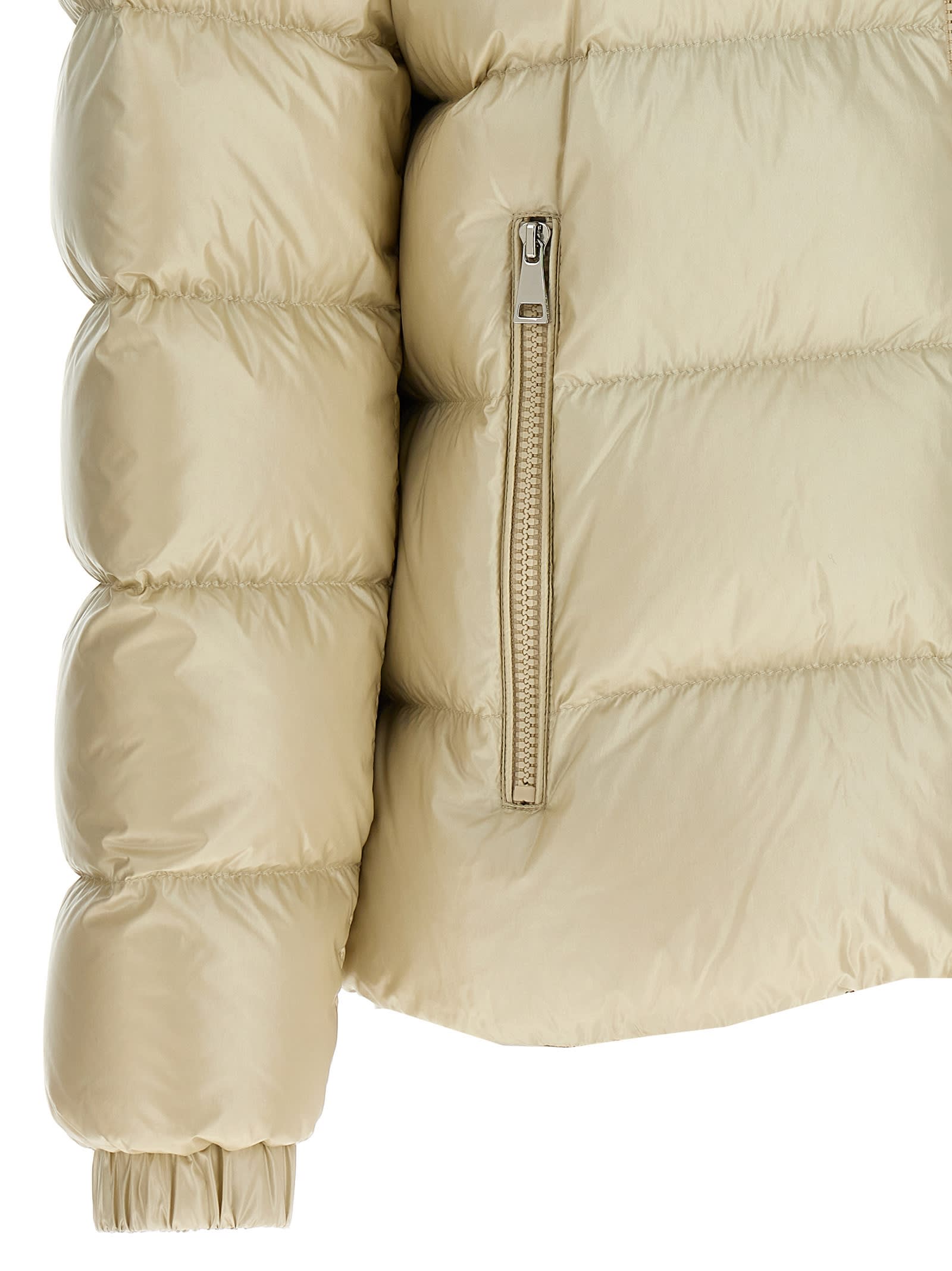 Shop Moncler Biron Down Jacket In White