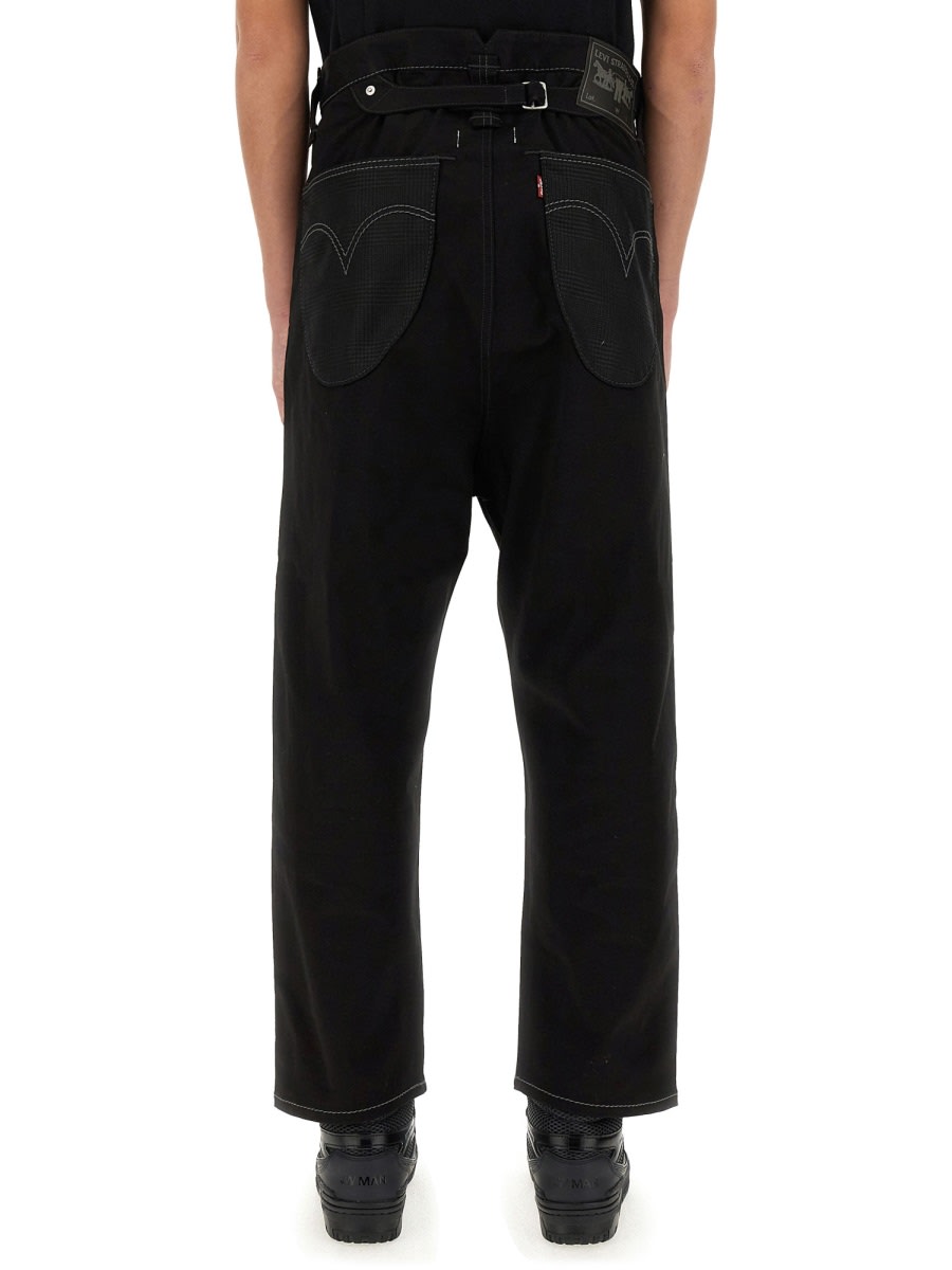 Shop Junya Watanabe X Levis Pants In Black