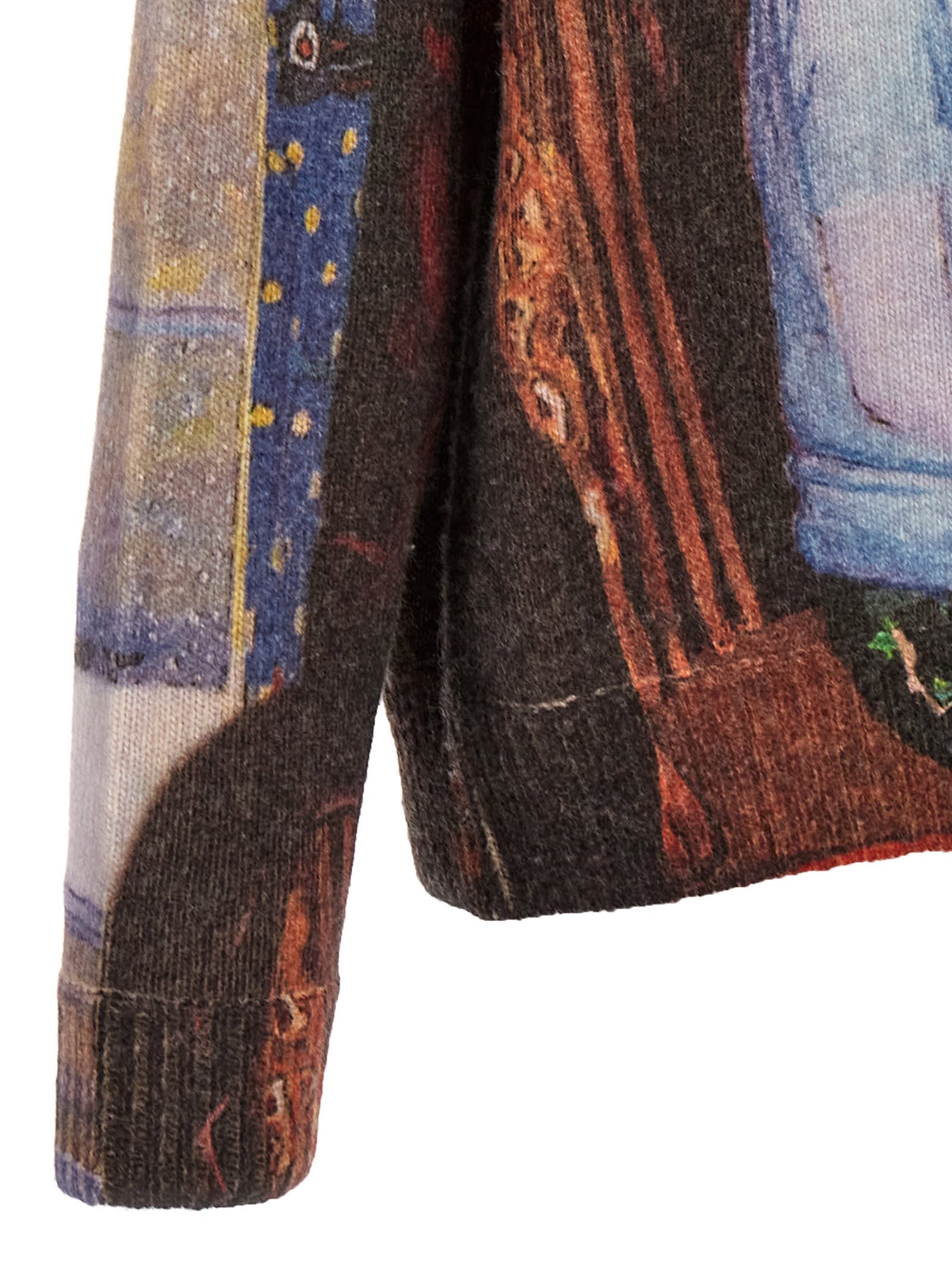 Shop Jw Anderson Computer Print Sweater In Multicolor