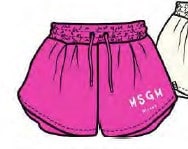 Msgm Kids' Fuchsia Shorts For Girl With Logo