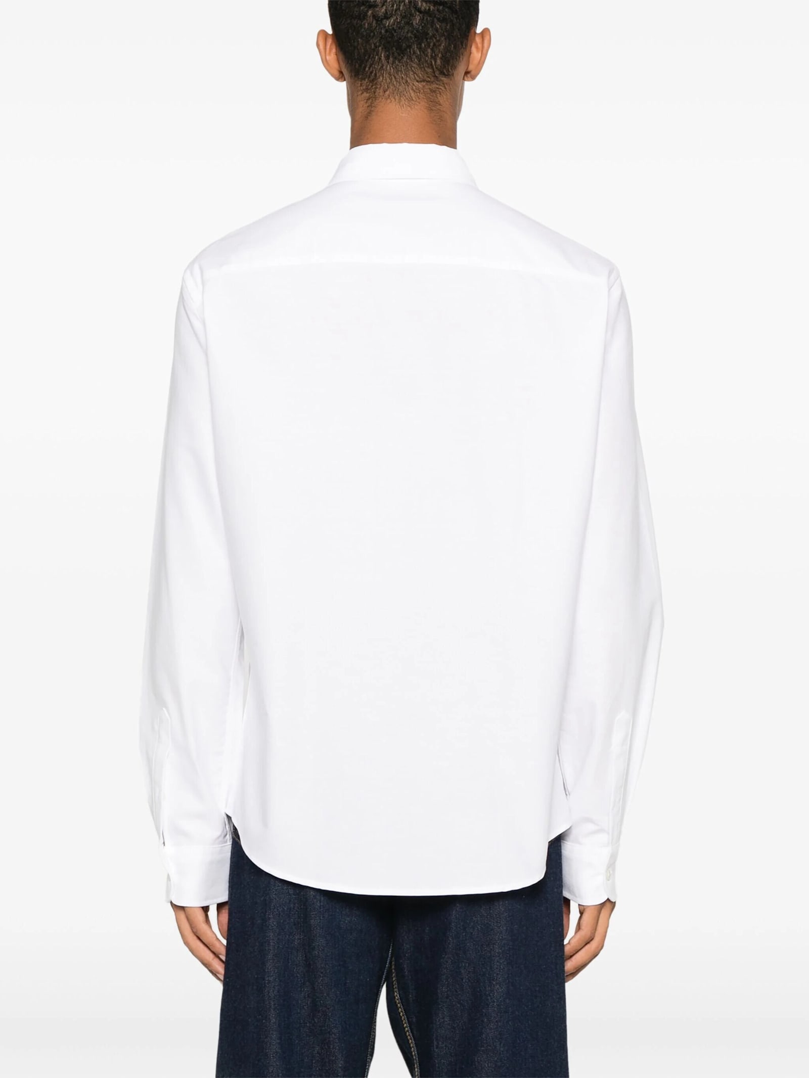 Shop Ami Alexandre Mattiussi Classic Fit Shirt In Natural White